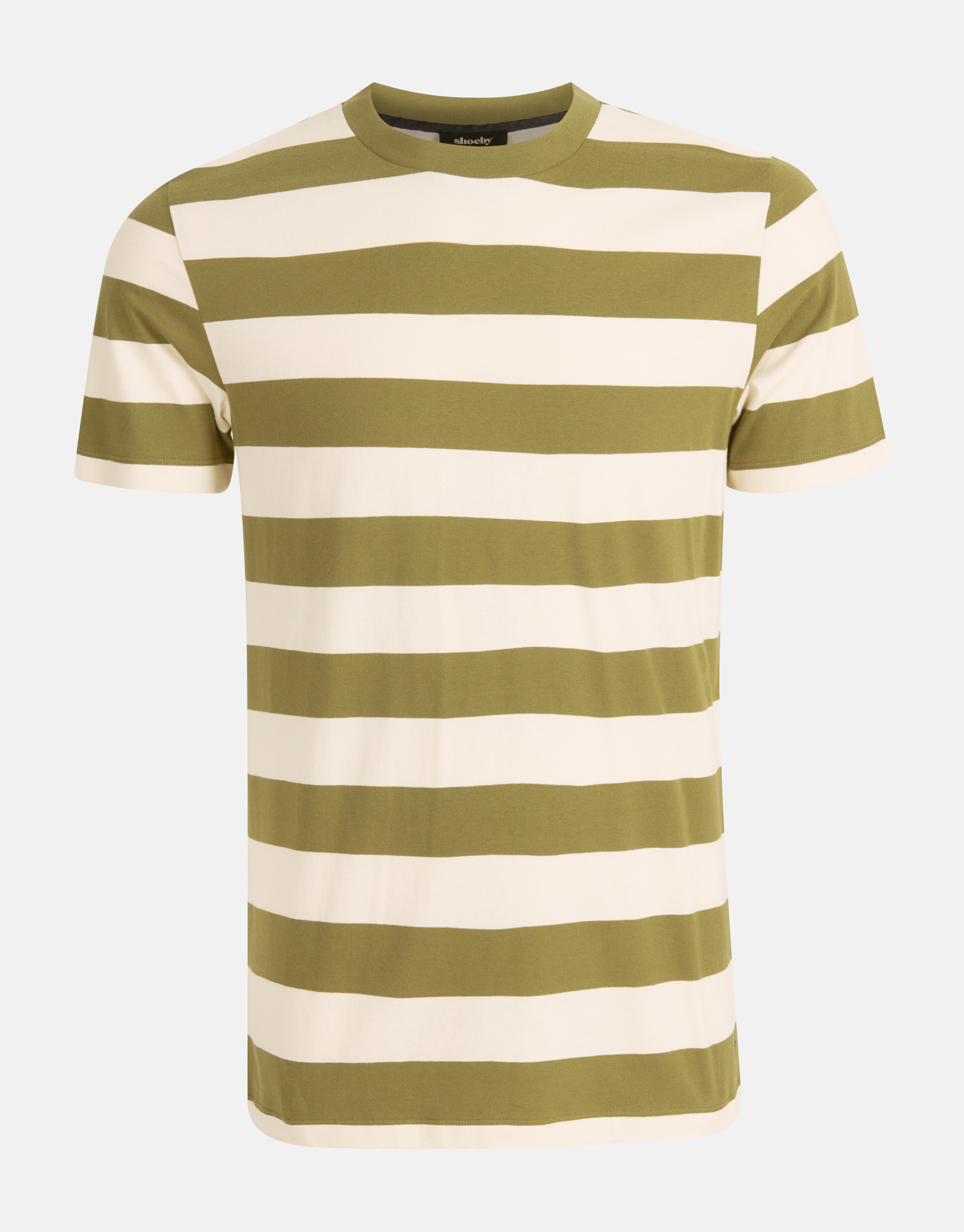 Gestreept T-shirt Groen SHOEBY MEN
