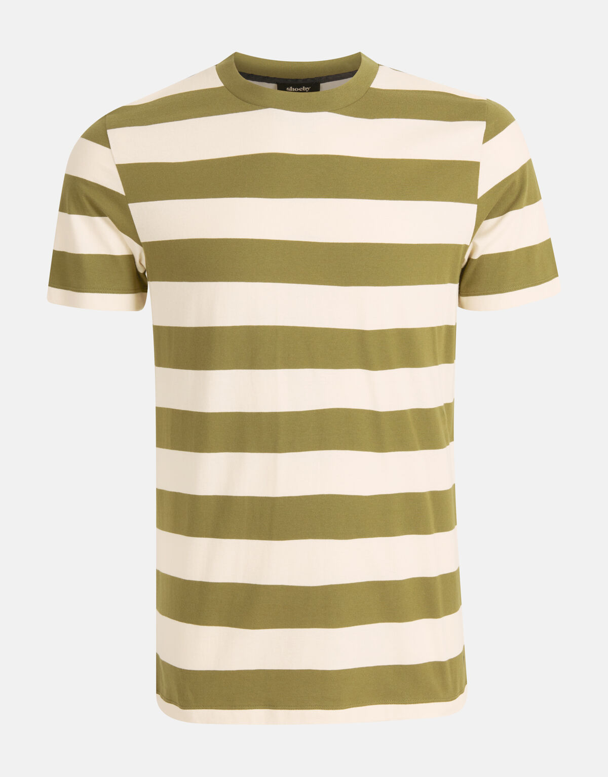 Gestreept T-shirt Groen SHOEBY MEN