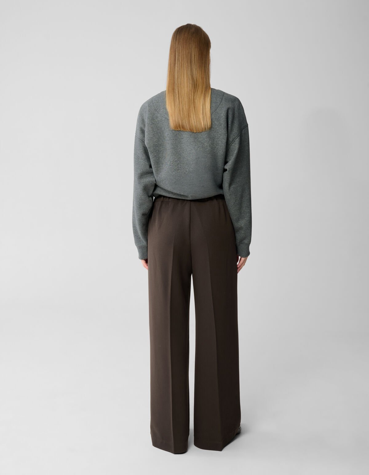 Wide Leg Fit Broek Donkerbruin By Lonneke SHOEBY WOMEN