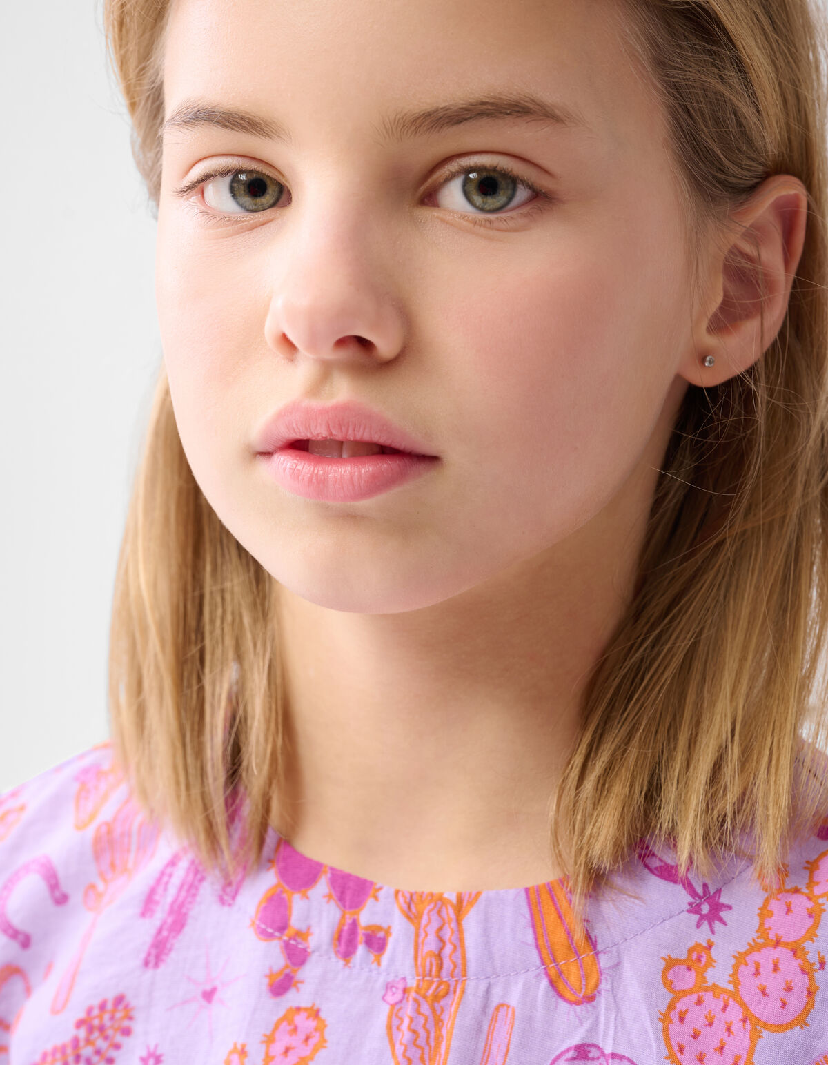 Puff Printed Top Lichtpaars SHOEBY GIRLS