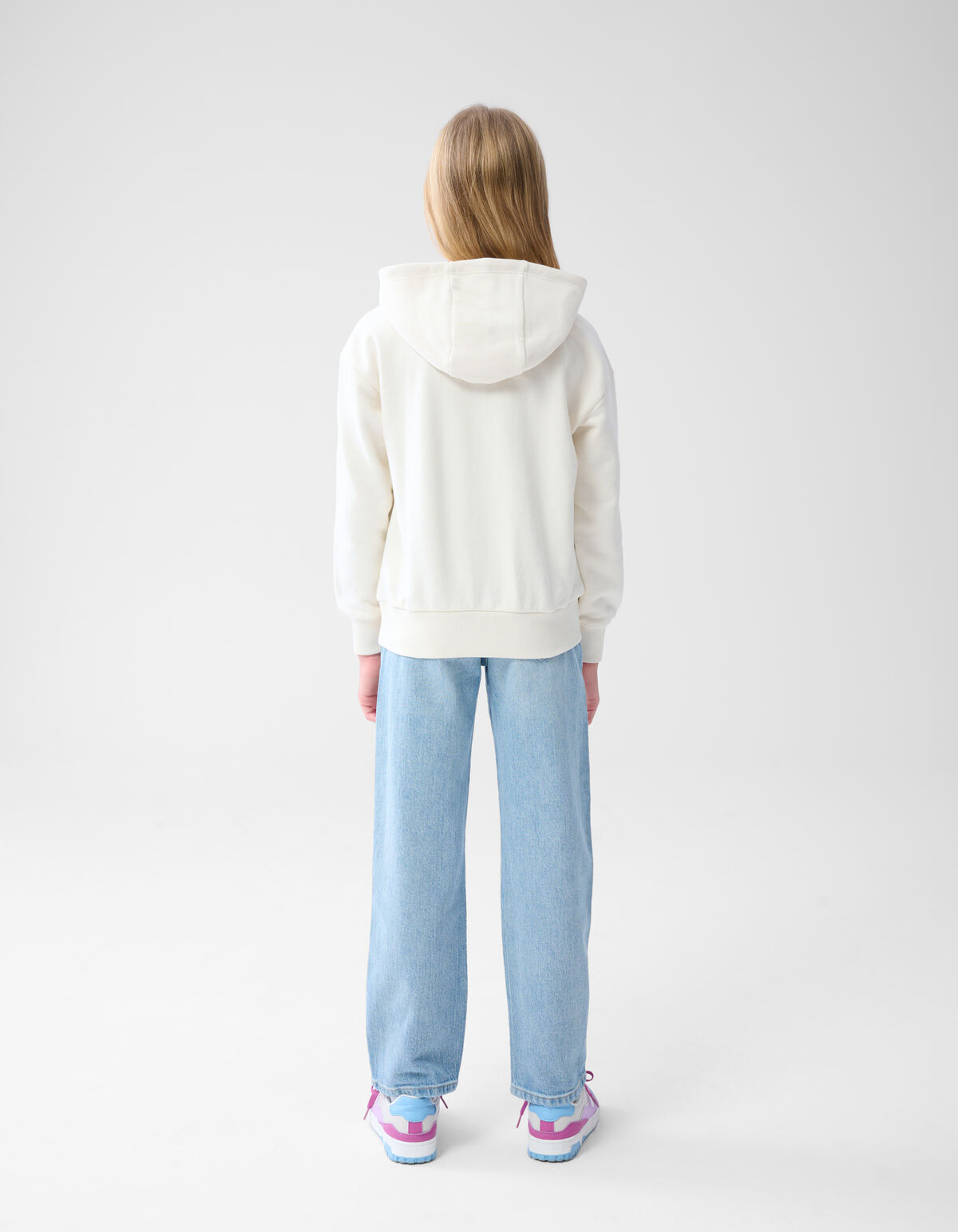 Artwork Hoodie Gebroken Wit SHOEBY GIRLS