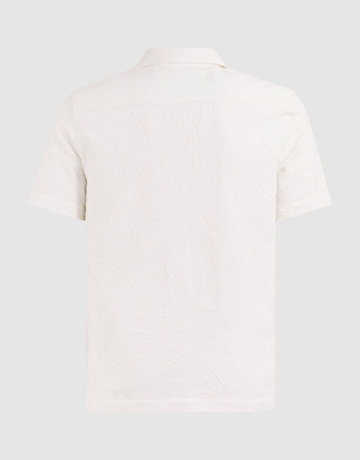 Flower Structuur Shirt Gebroken Wit SHOEBY MEN