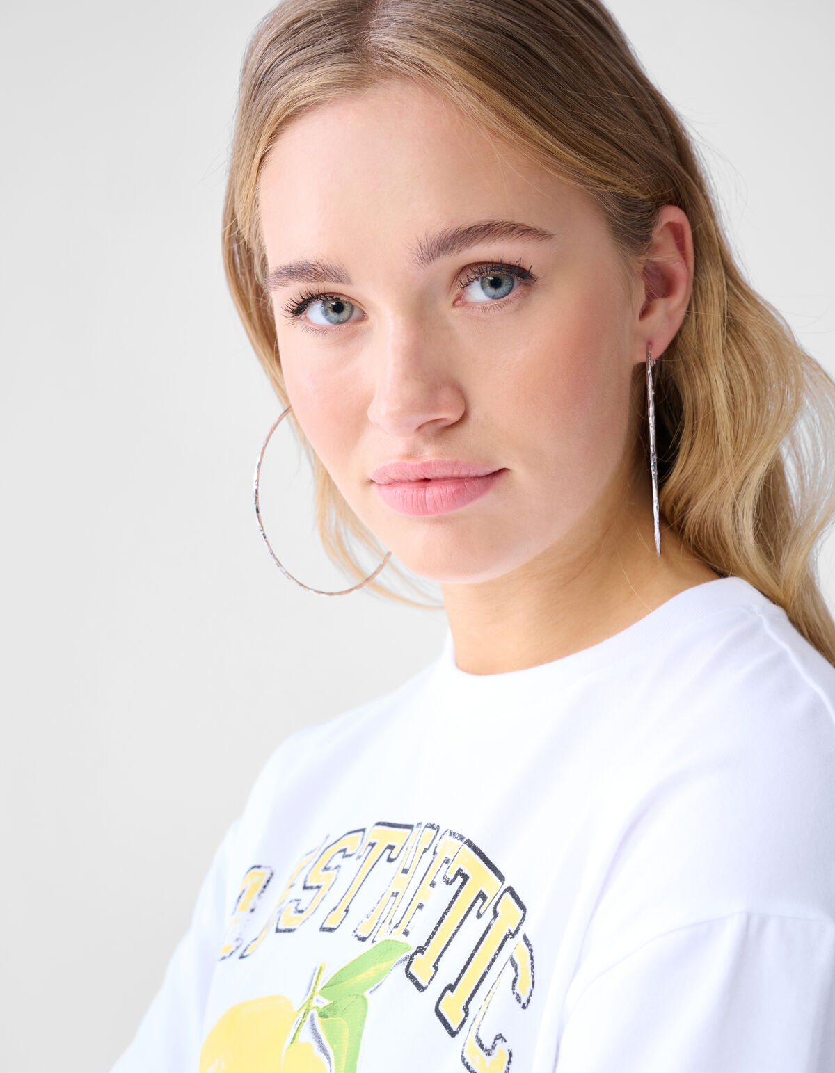 Hammered Hoop Oorbellen Zilver SHOEBY ACCESSOIRES