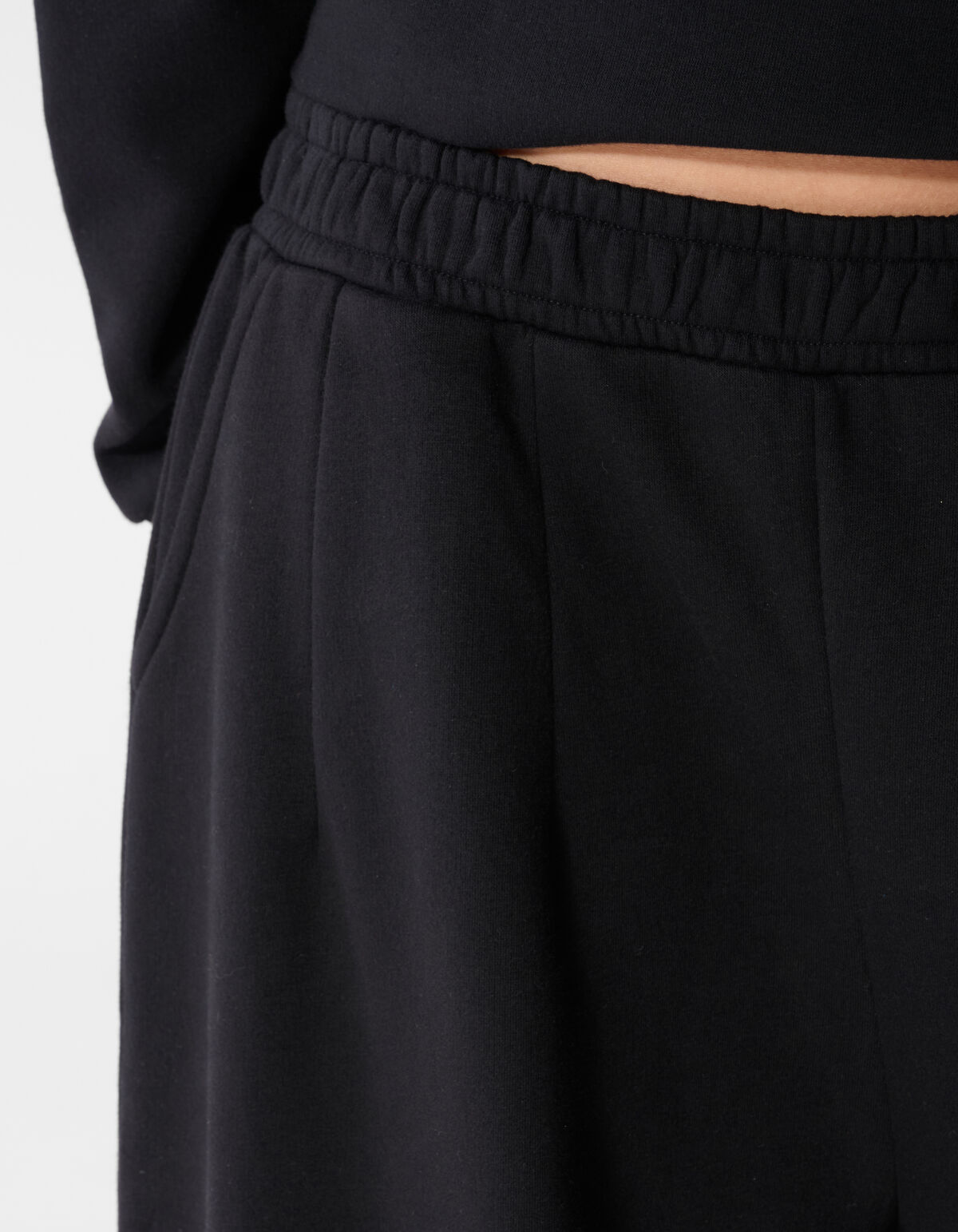 Loose Fit Sweat Broek Zwart SHOEBY WOMEN