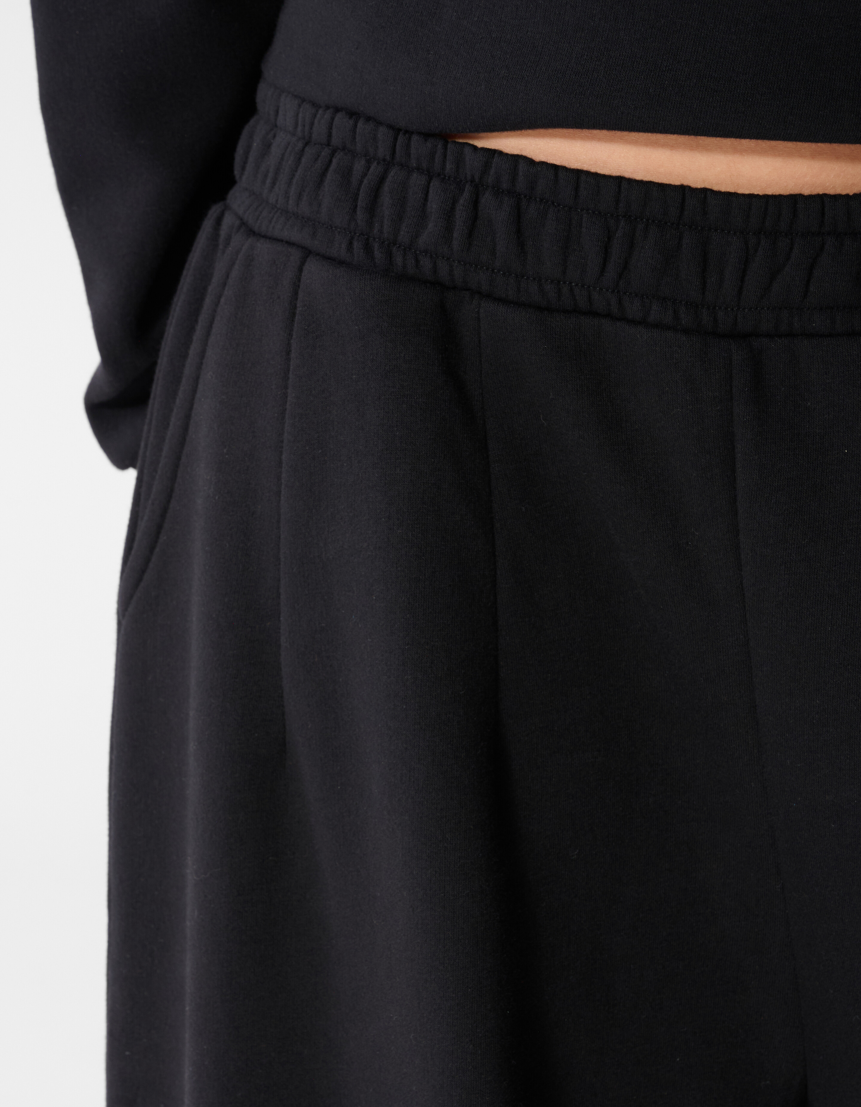 Loose Fit Sweat Broek Zwart SHOEBY WOMEN