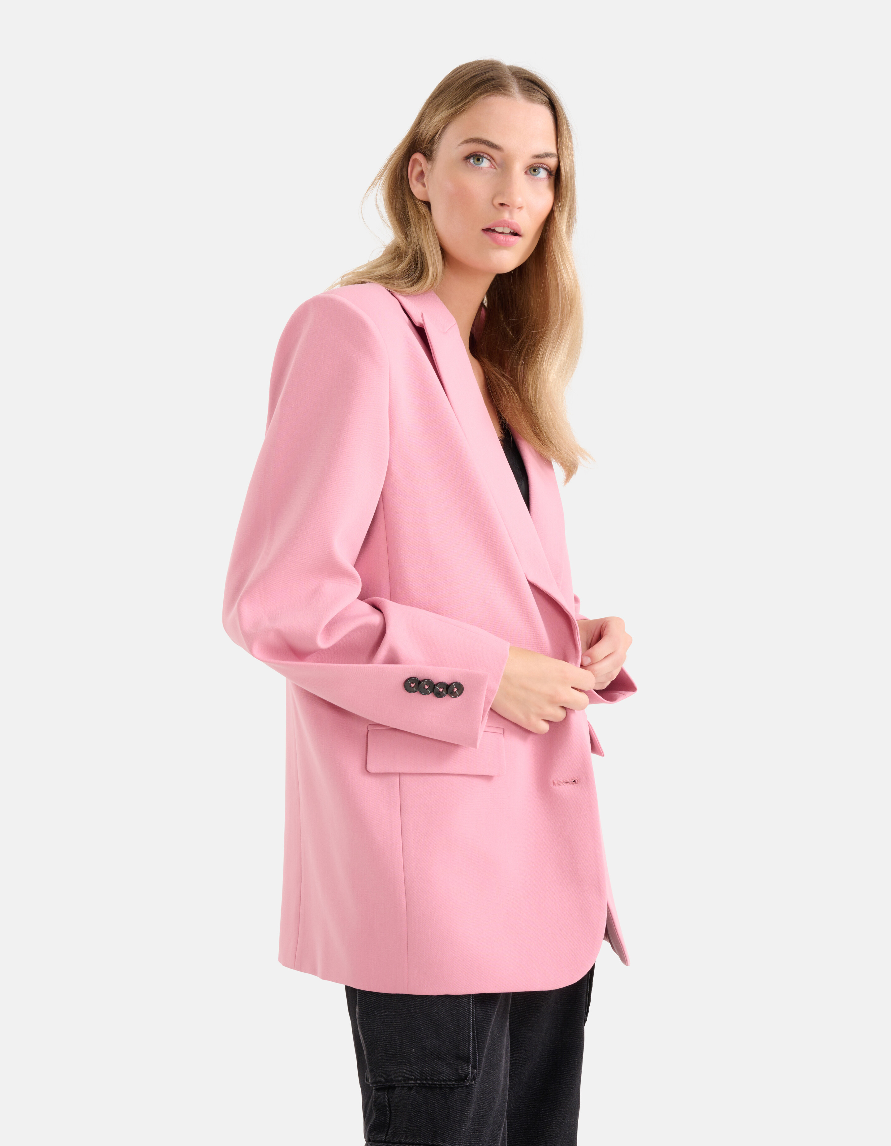 Oversized Deconstructed Blazer Roze SHOEBY WOMEN