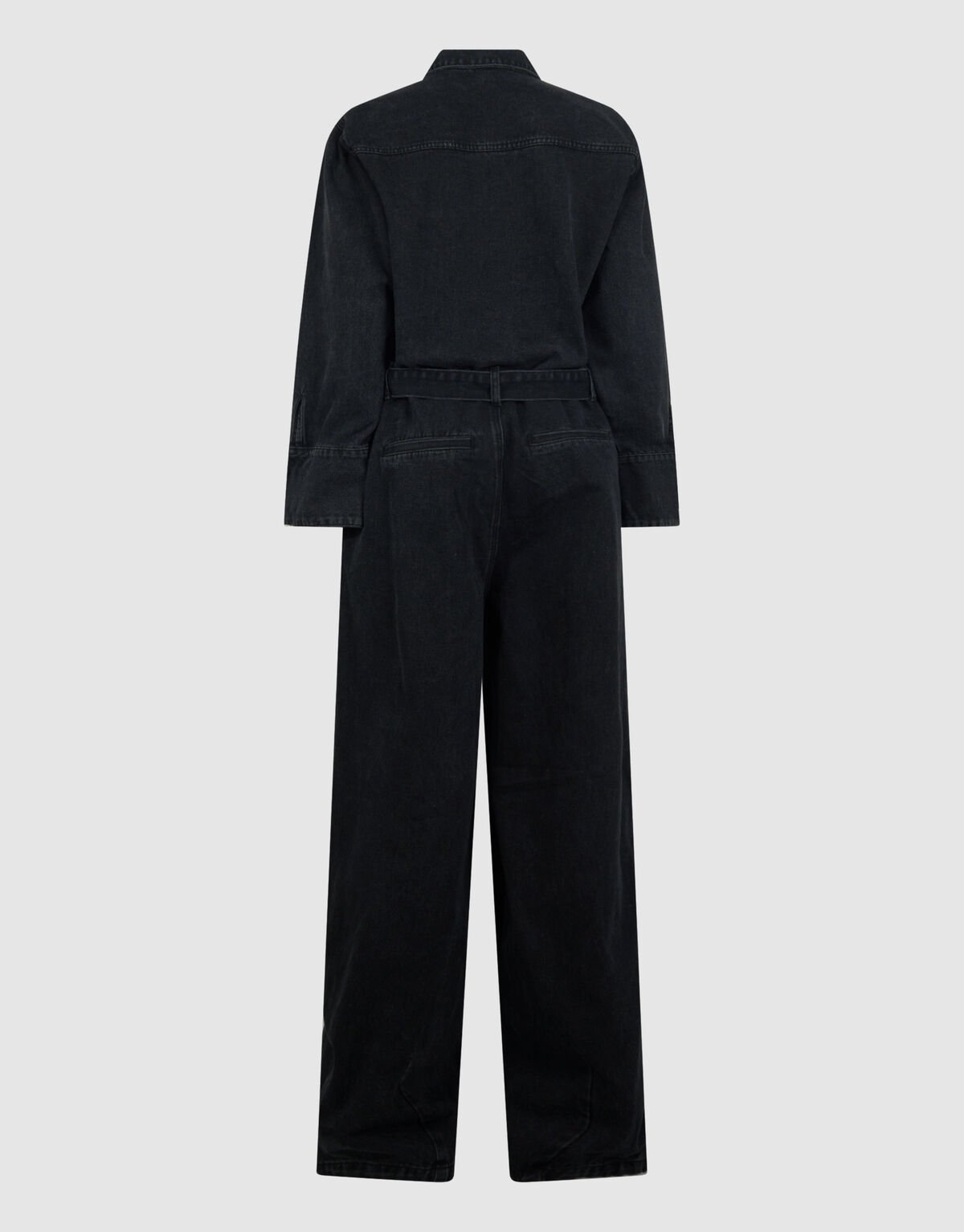Oversized Denim Jumpsuit Zwart By Monica SHOEBY WOMEN