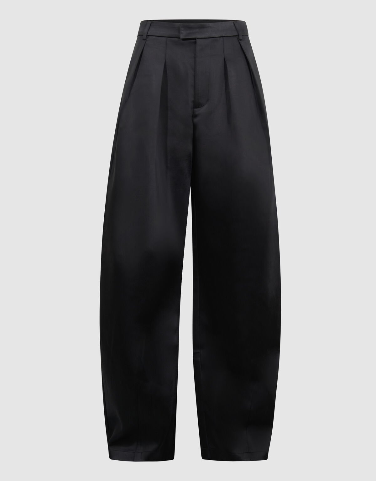 Heavy Satijnen Barrel Fit Broek Zwart SHOEBY WOMEN