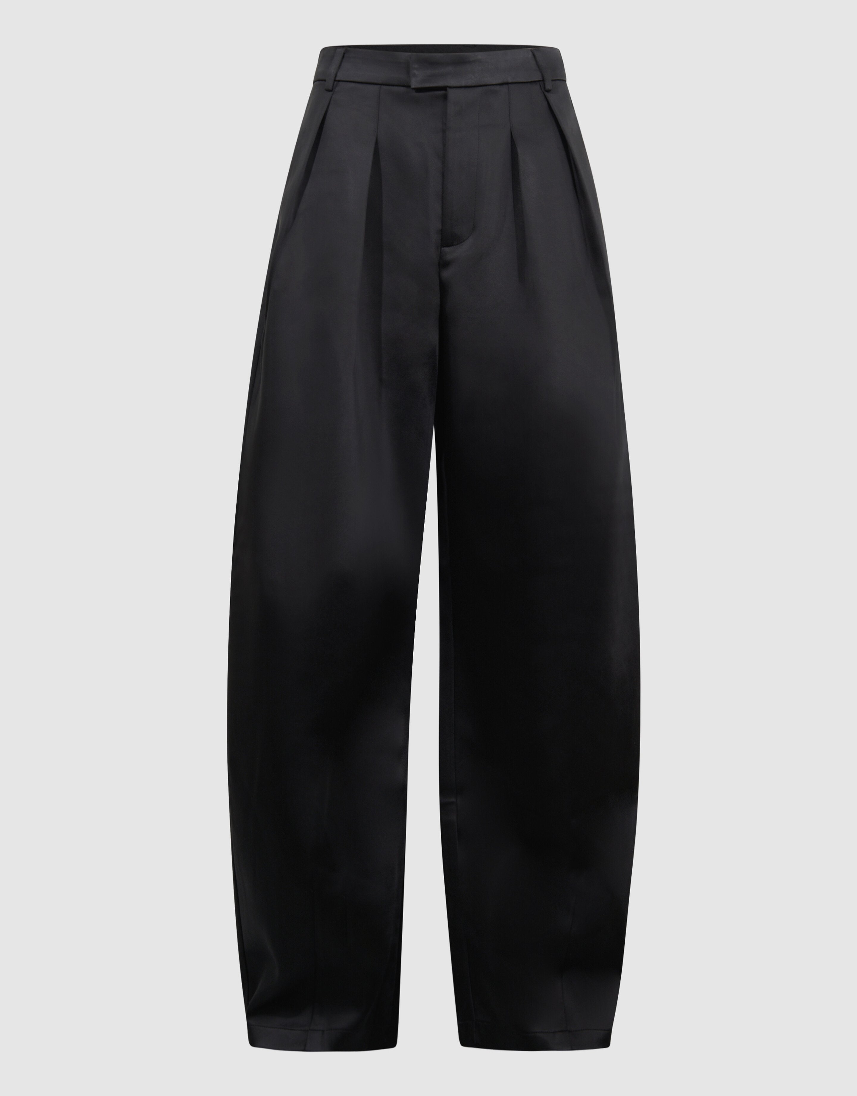 Heavy Satijnen Barrel Fit Broek Zwart SHOEBY WOMEN