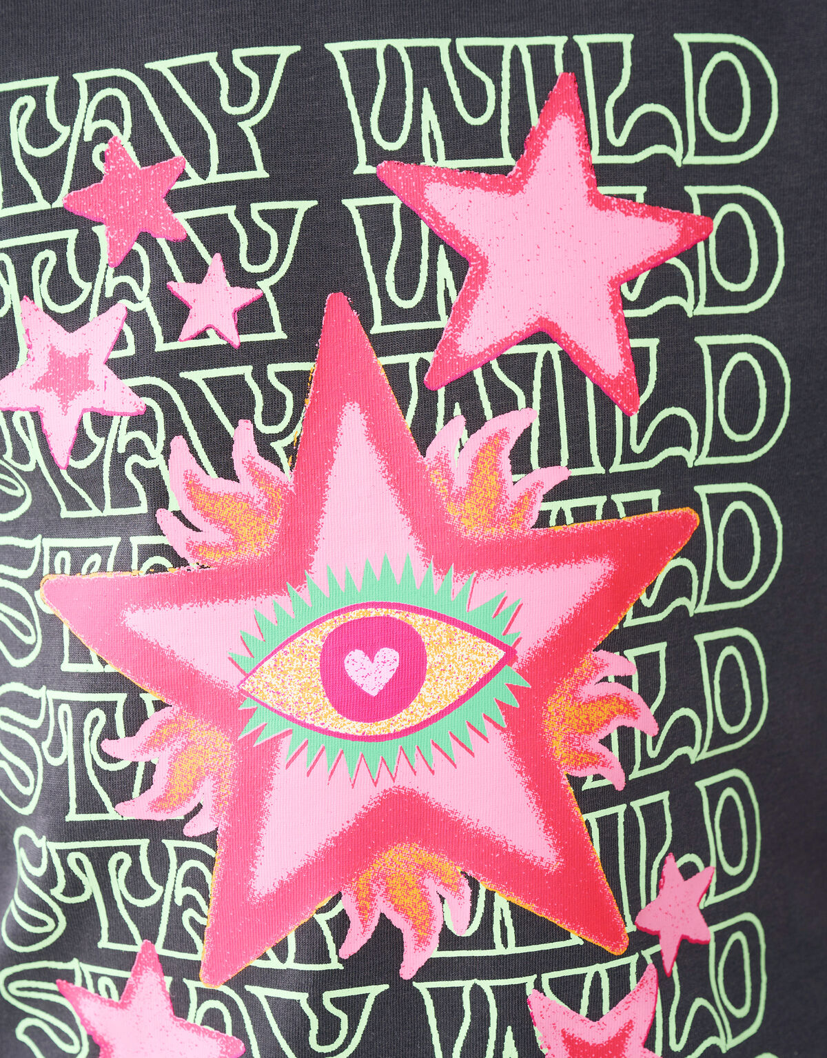 Artwork T-shirt Donkergrijs SHOEBY GIRLS