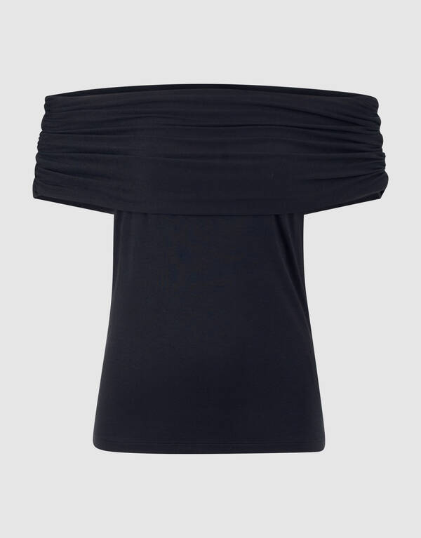 Off Shoulder Top Zwart SHOEBY WOMEN