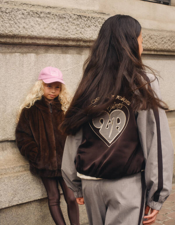 Relaxed Ruiten Bomber Donkerbruin SHOEBY GIRLS