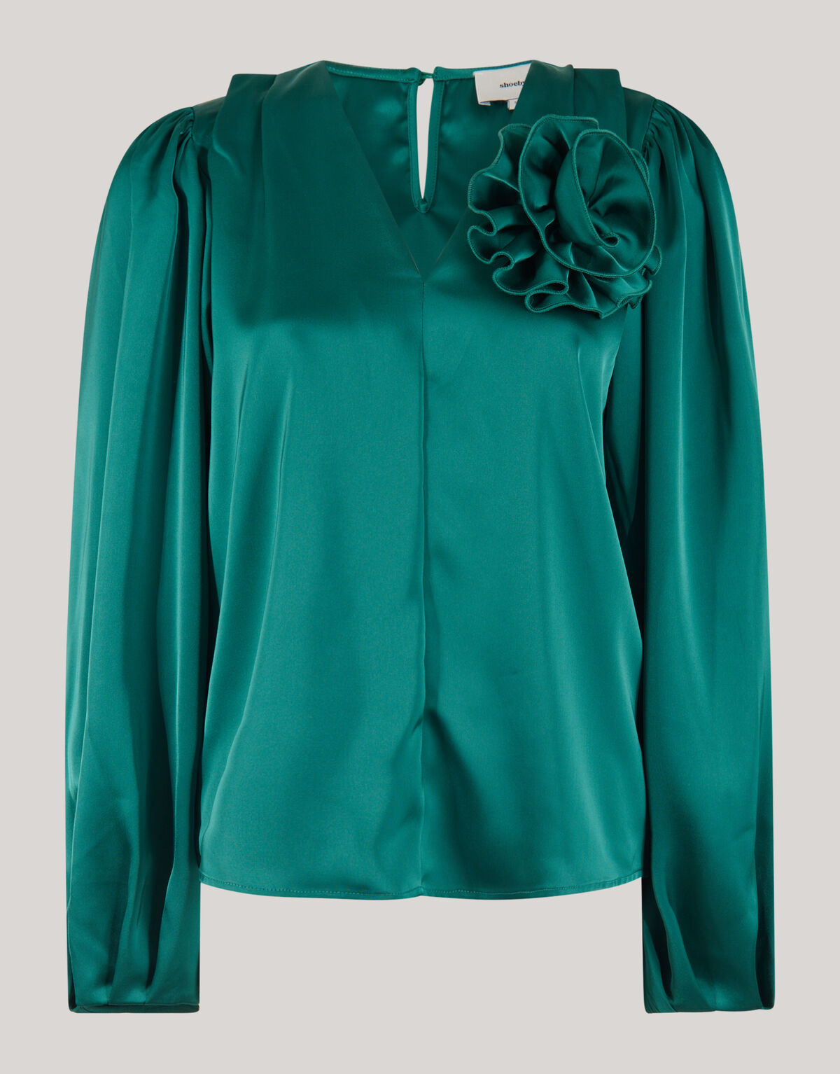 Roos Blouse Donkergroen SHOEBY WOMEN