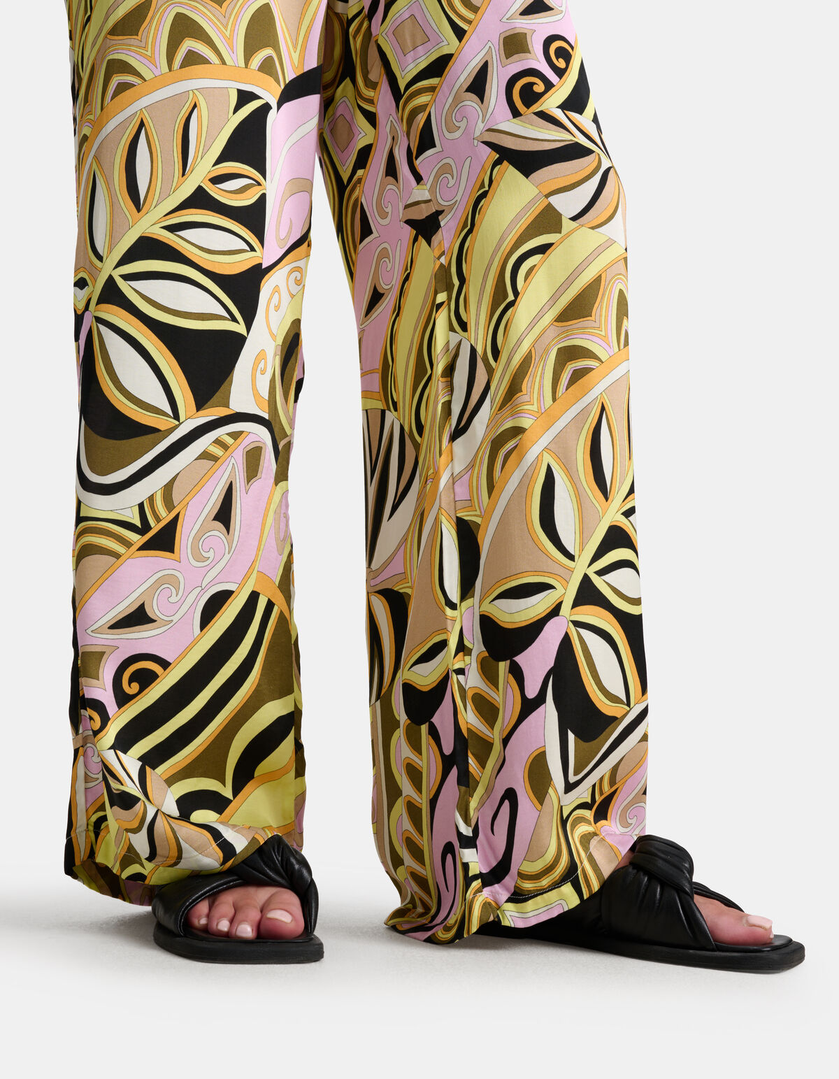 Grafische Print Broek Zwart SHOEBY WOMEN