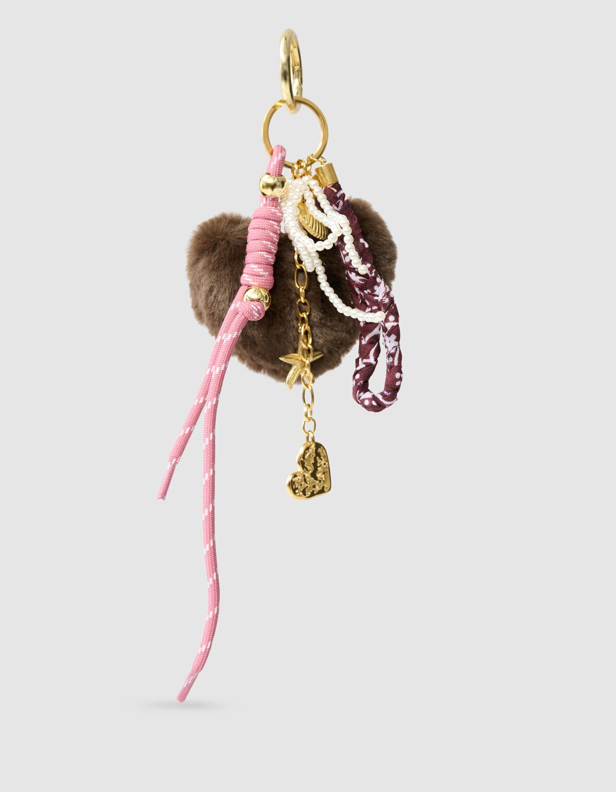 Fur Heart Bagcharm Roze SHOEBY ACCESSOIRES