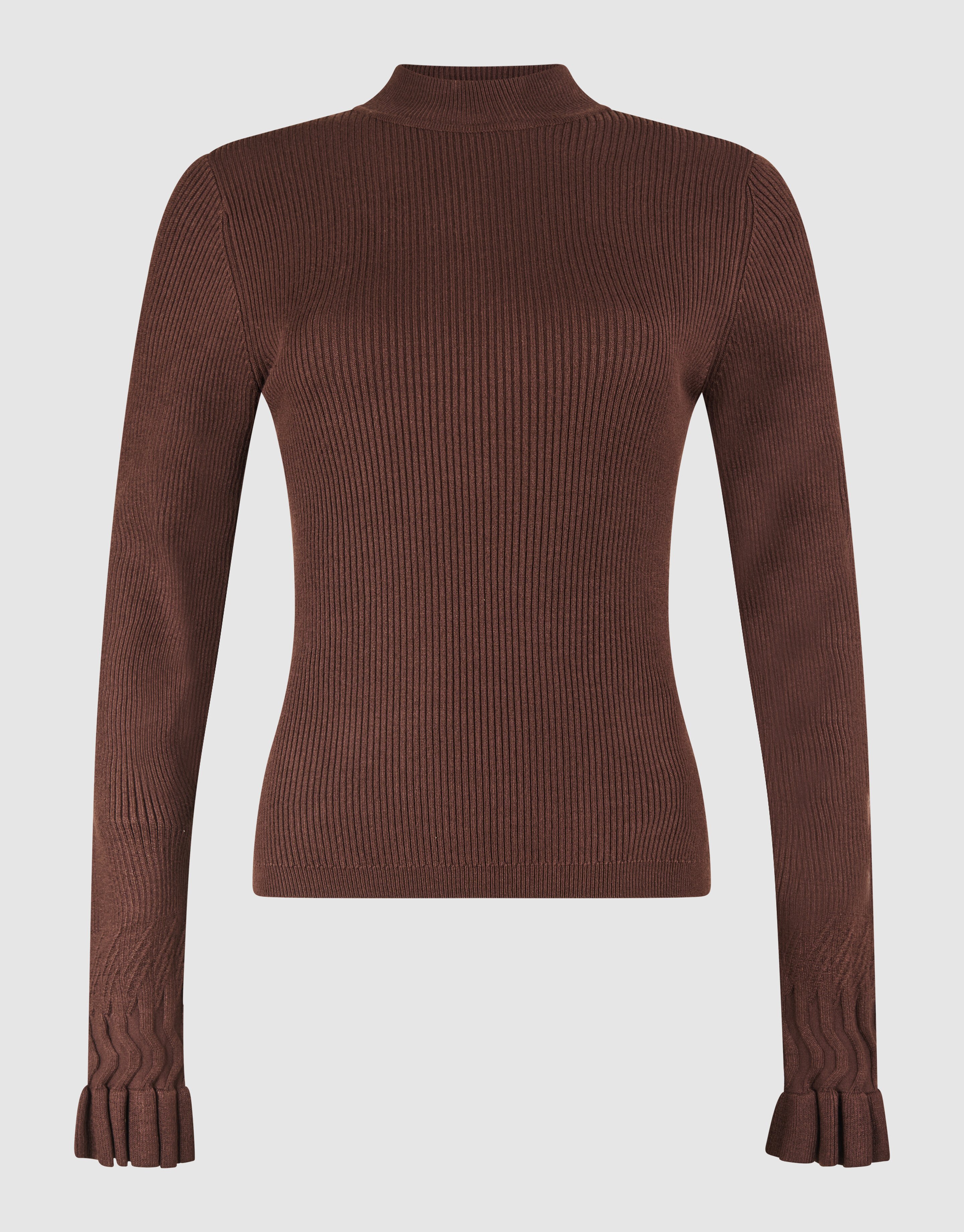 Frill Top Donkerbruin SHOEBY WOMEN