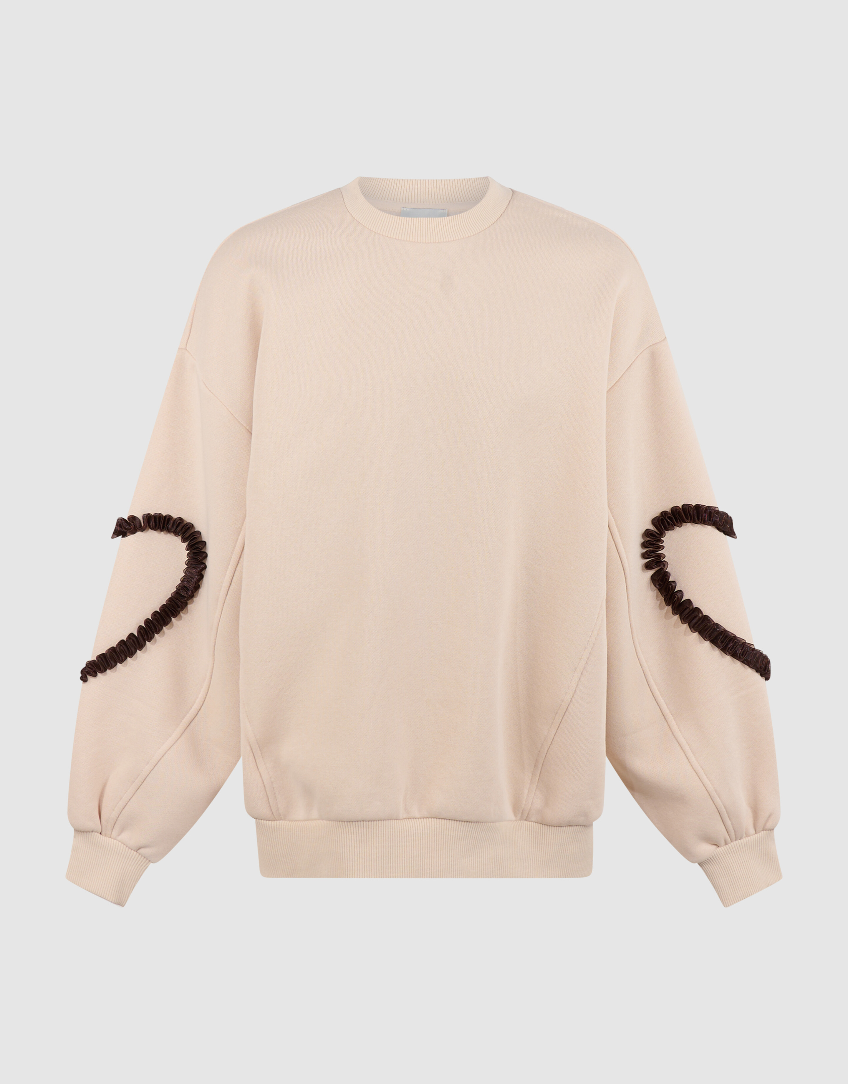 Balloon Fit Heart Sweater Gebroken Wit SHOEBY GIRLS