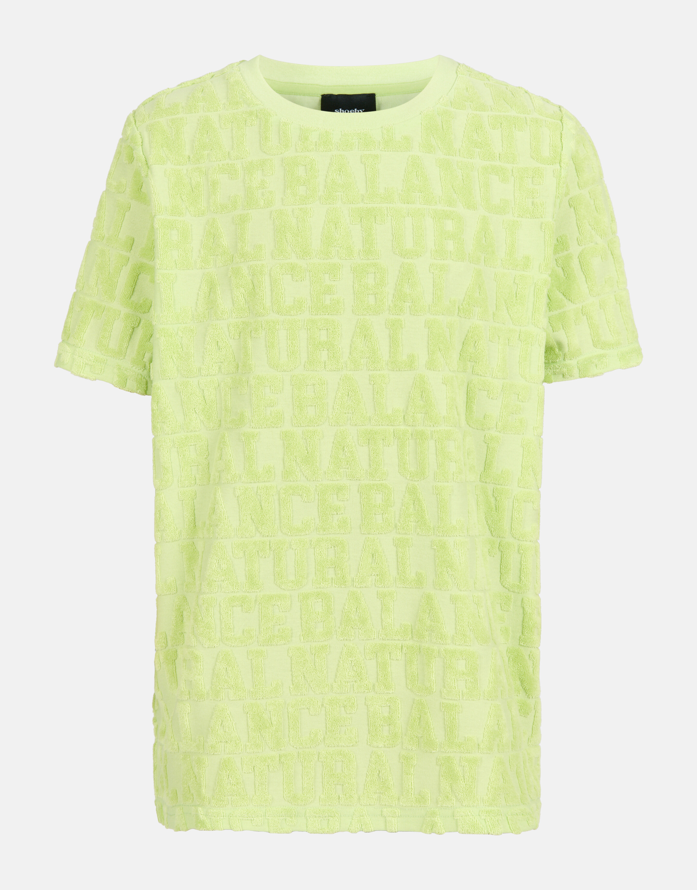 Towelling T-shirt Limegroen SHOEBY BOYS