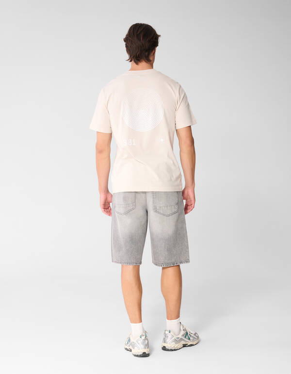 Logo Circle Artwork T-shirt Zand SHOEBY MEN