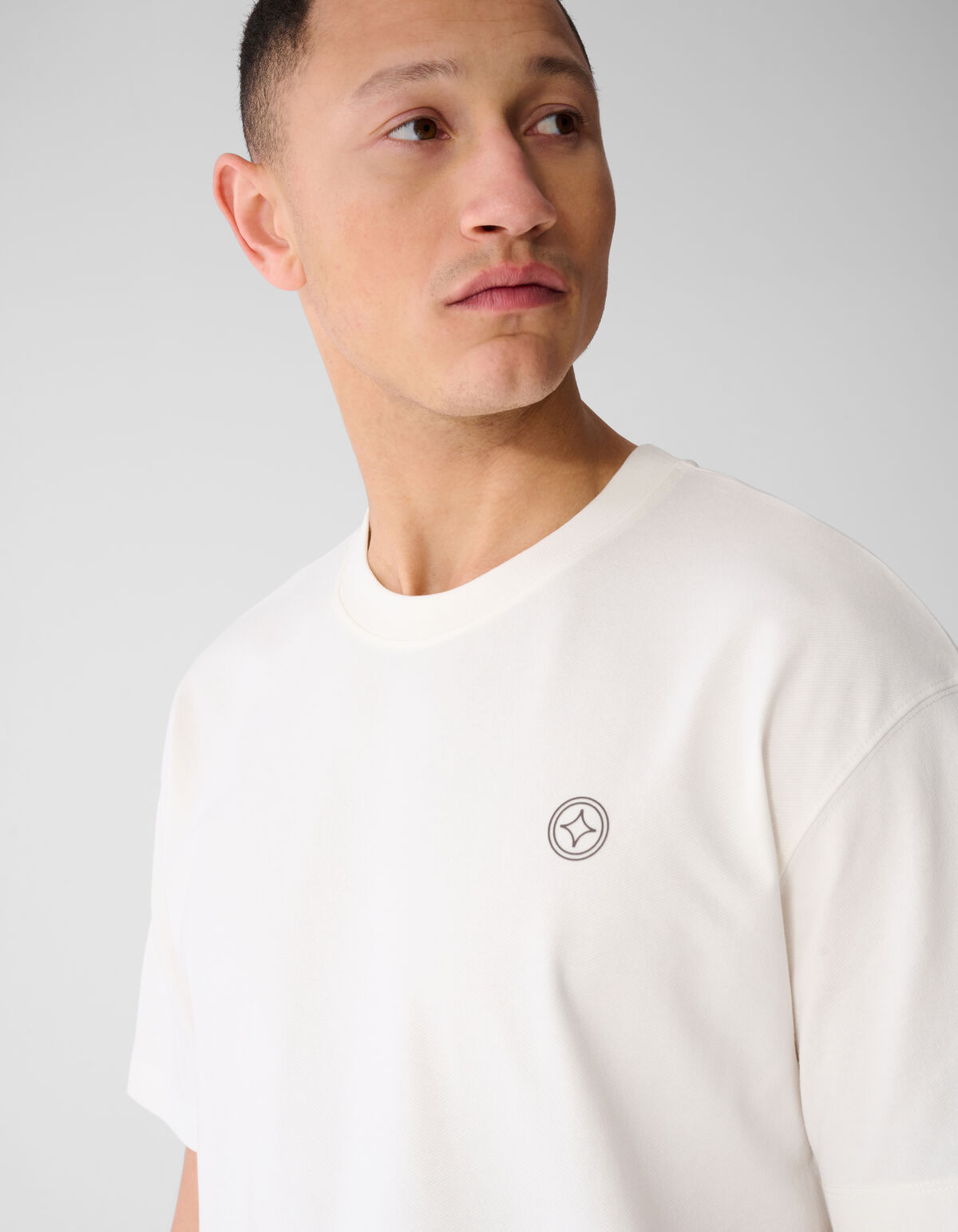 Spark T-shirt Gebroken Wit SHOEBY MEN