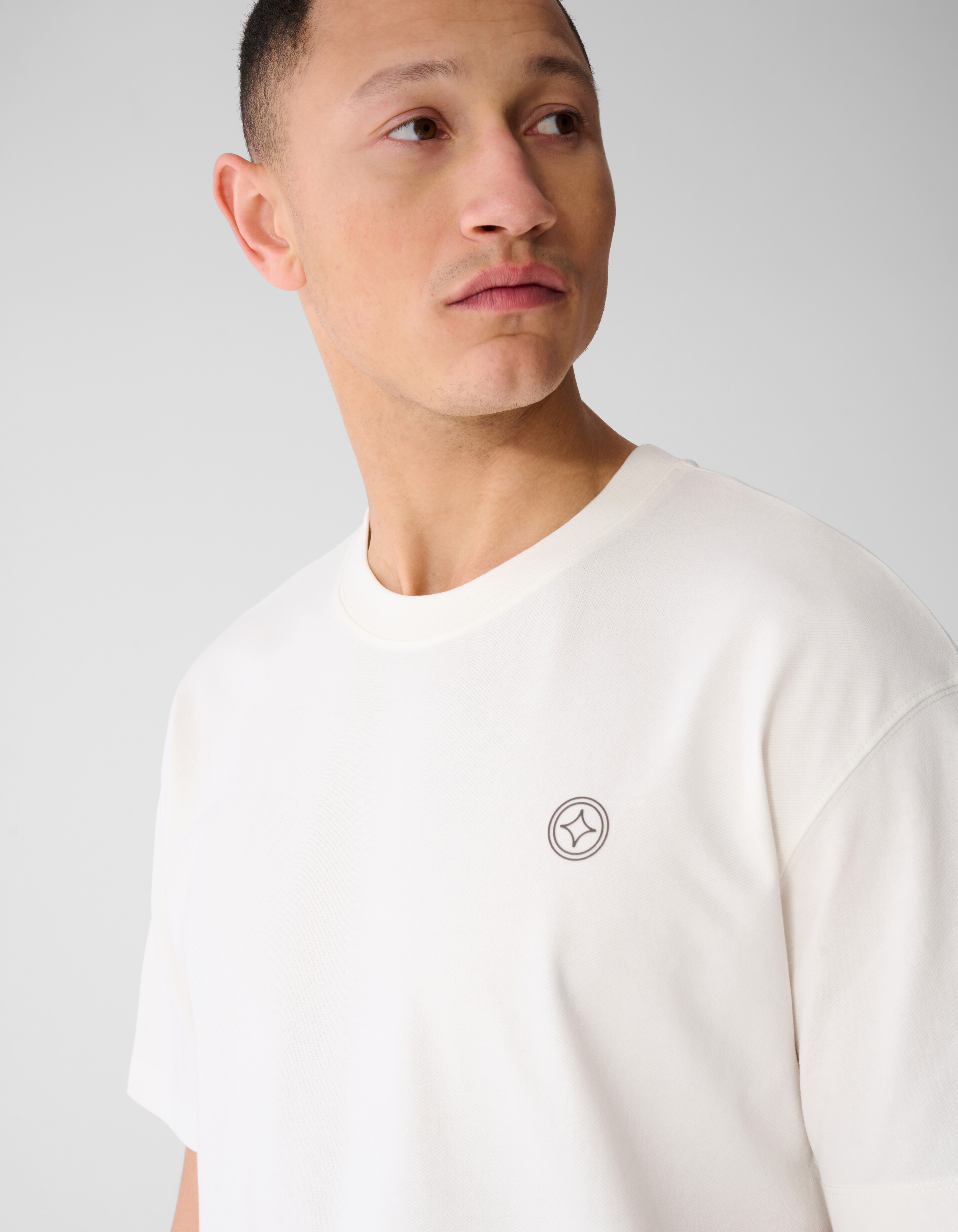 Spark T-shirt Gebroken Wit SHOEBY MEN