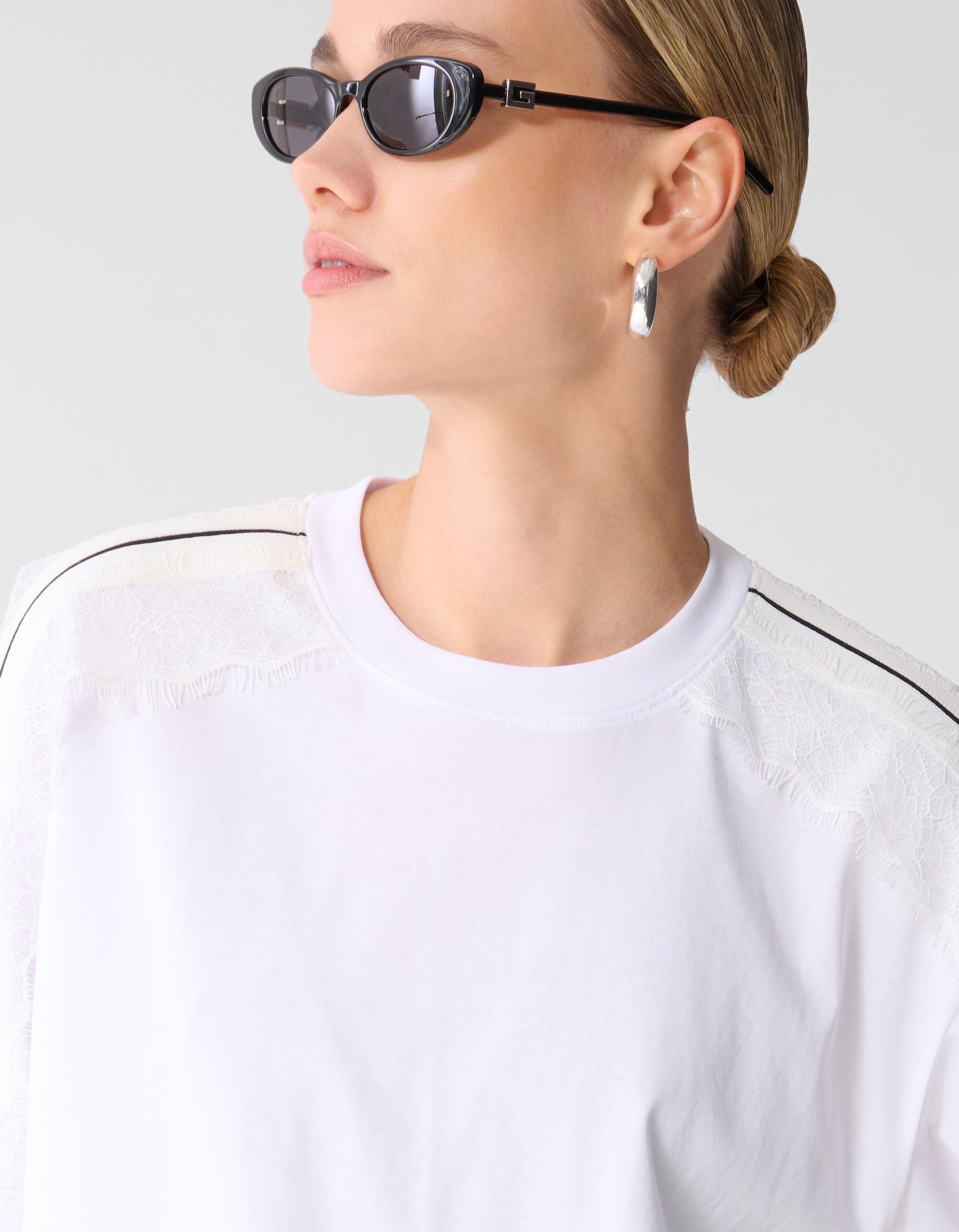 Kanten T-shirt Wit SHOEBY WOMEN