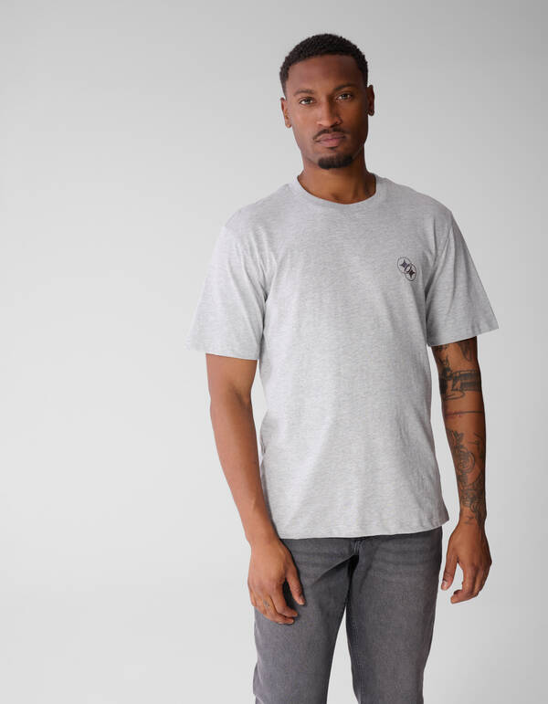 Diagonal T-shirt Lichtgrijs SHOEBY MEN