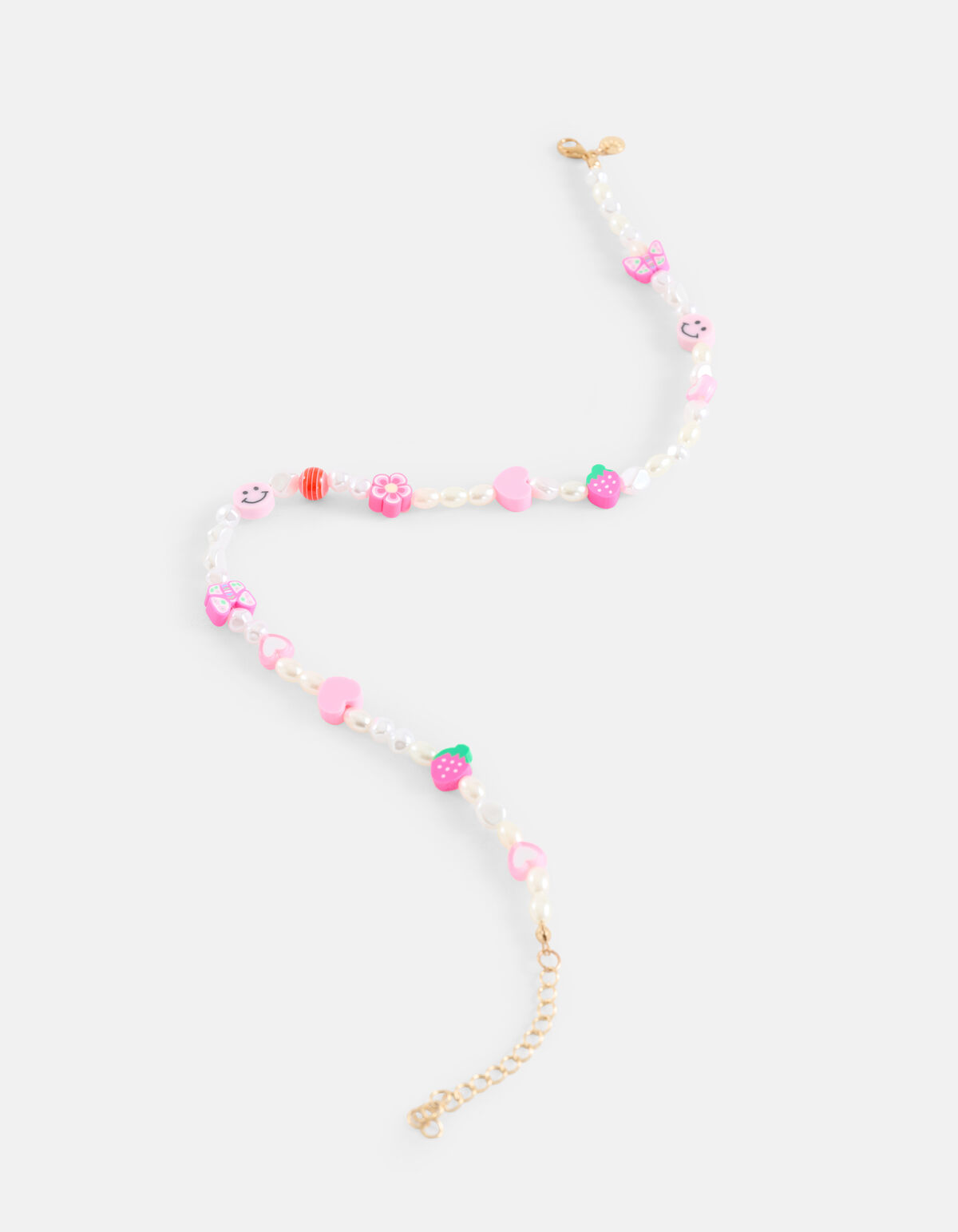 Beaded Ketting Roze SHOEBY ACCESSOIRES
