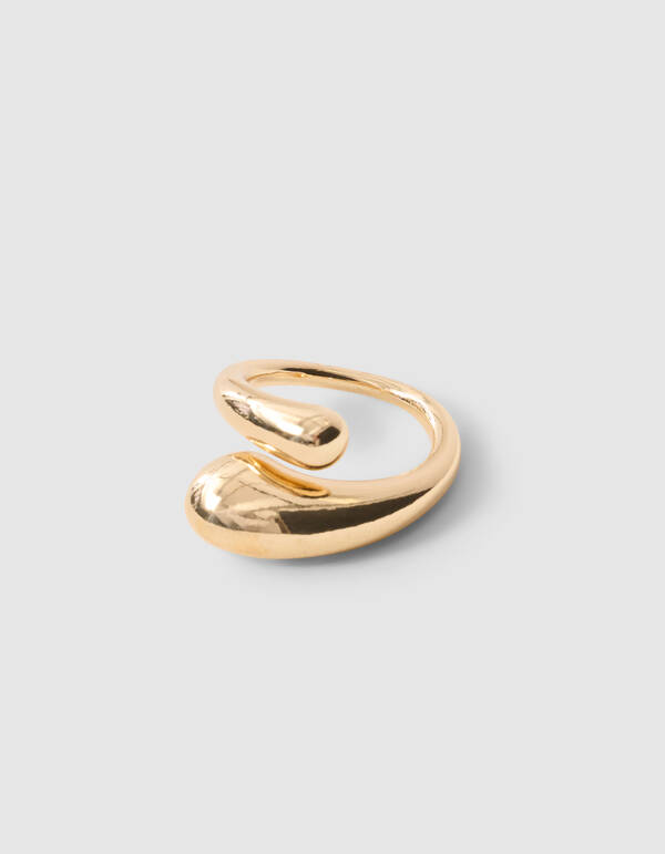 Dubbele Druppel Ring Goud SHOEBY ACCESSOIRES