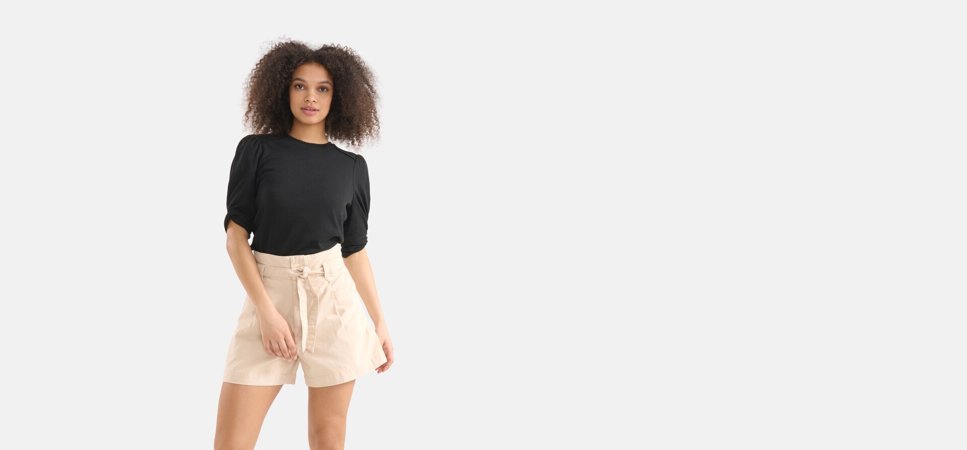 Knot T-shirt Zwart SHOEBY WOMEN