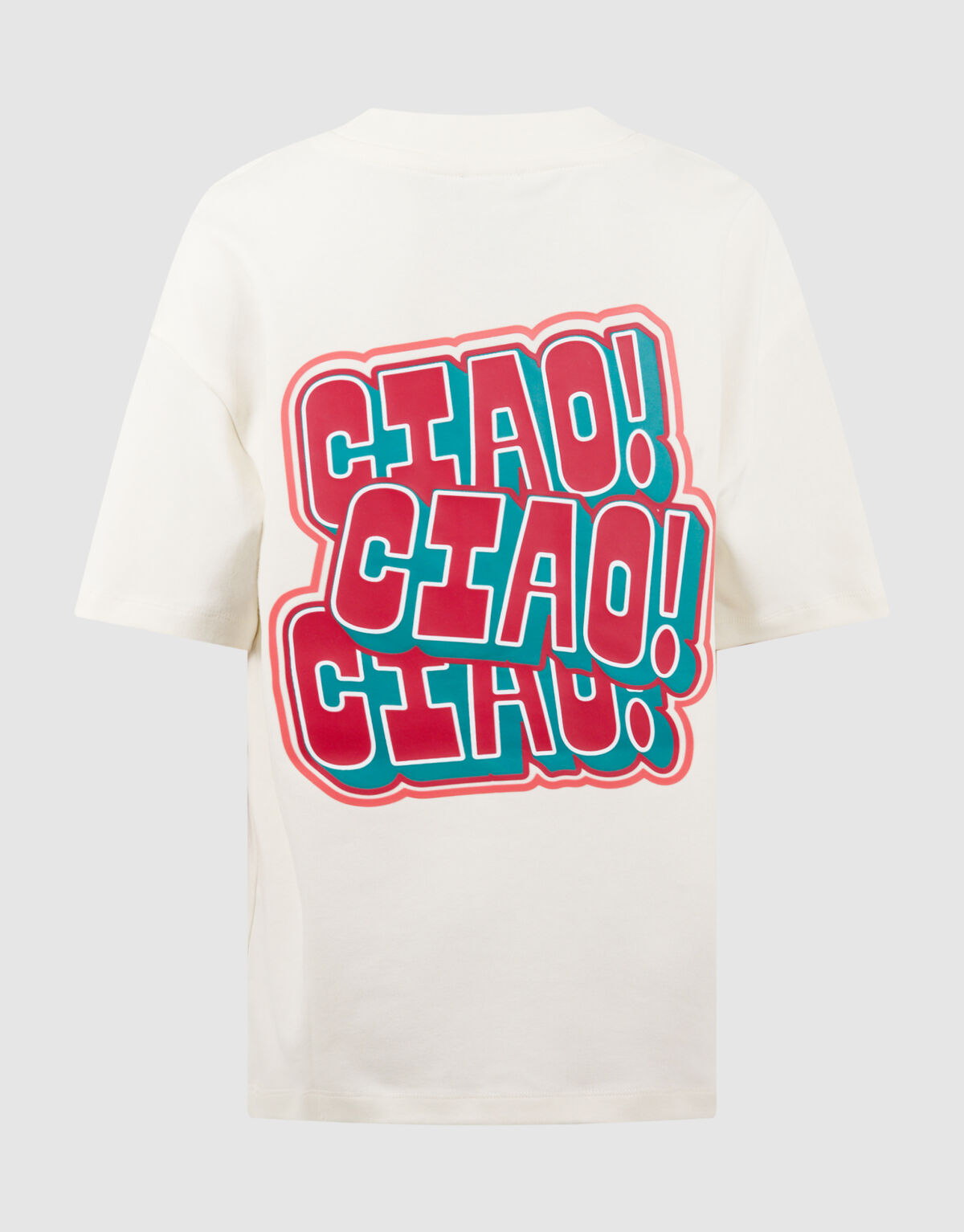 Ciao Artwork T-shirt Gebroken Wit SHOEBY BOYS