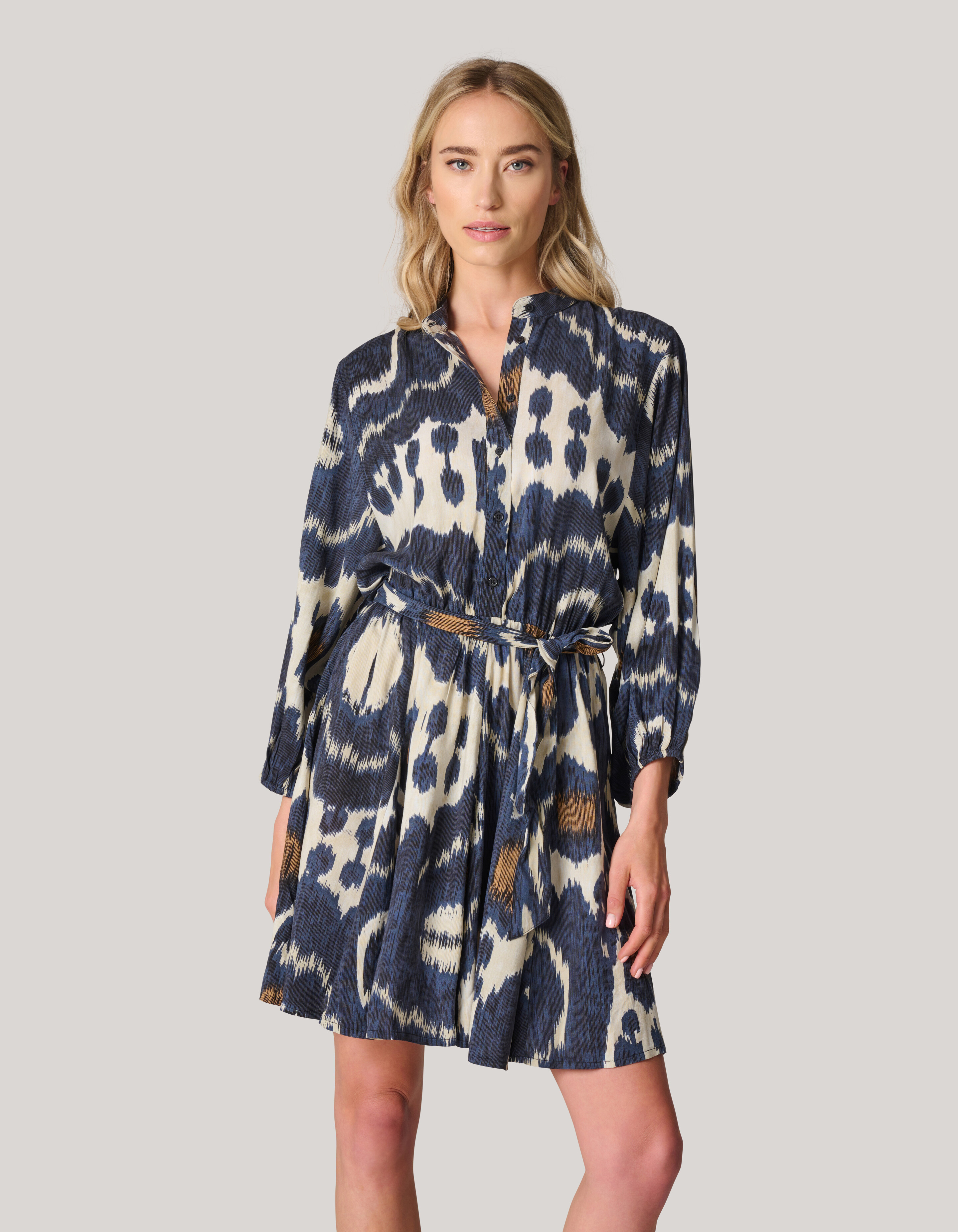 Printed Jurk Donkerblauw SHOEBY WOMEN