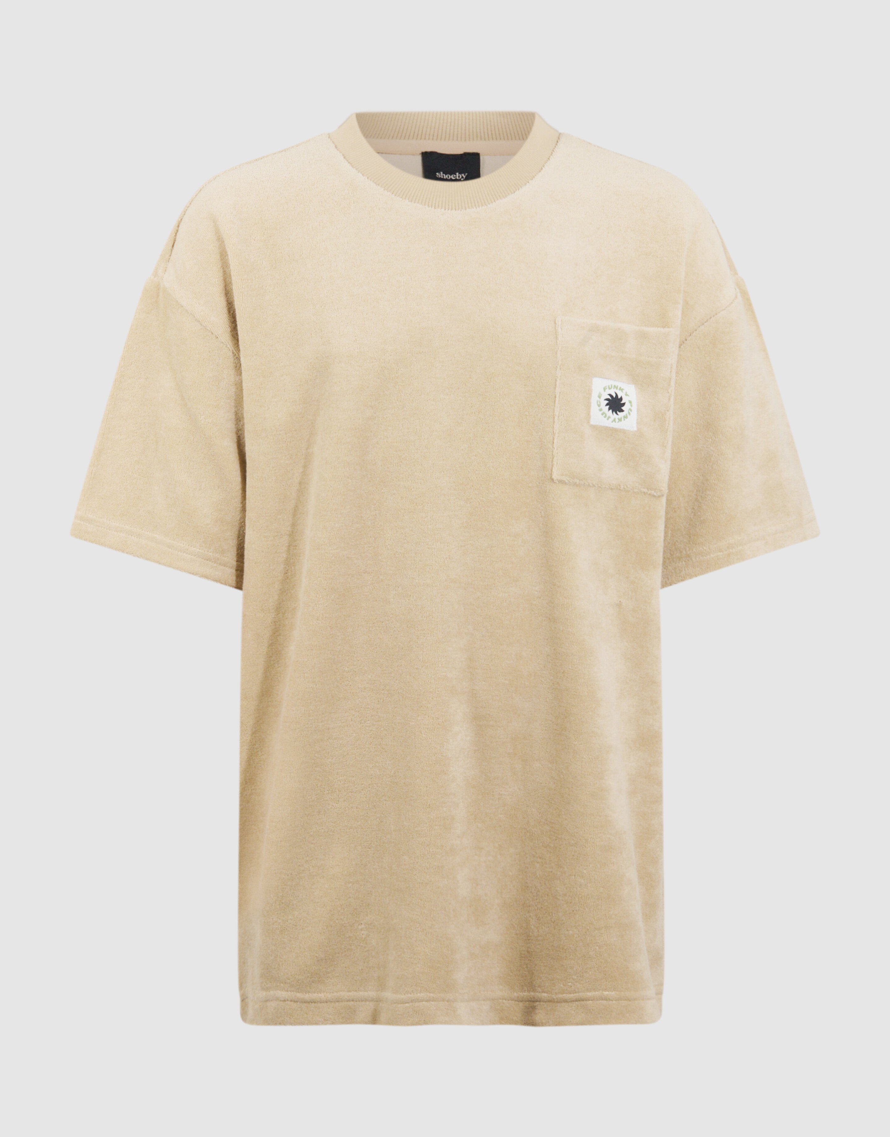 Towelling Relaxed T-shirt Beige SHOEBY BOYS