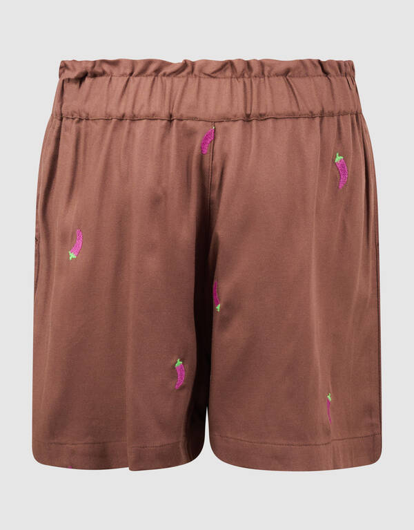Chili Embroidery Short Bruin SHOEBY GIRLS