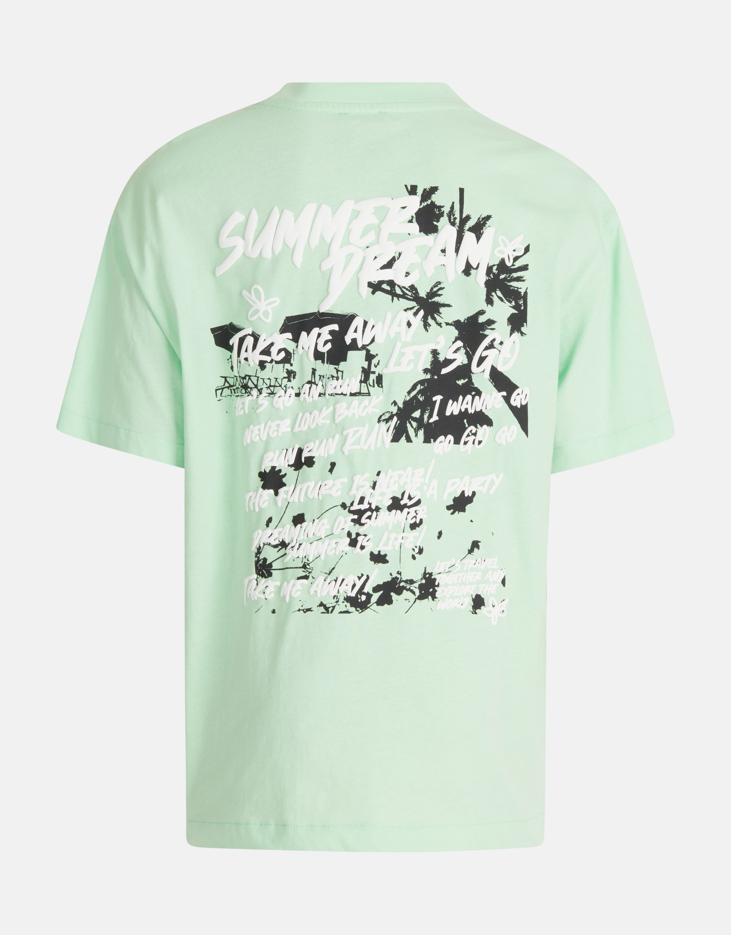 Puff T-shirt Lichtgroen SHOEBY BOYS
