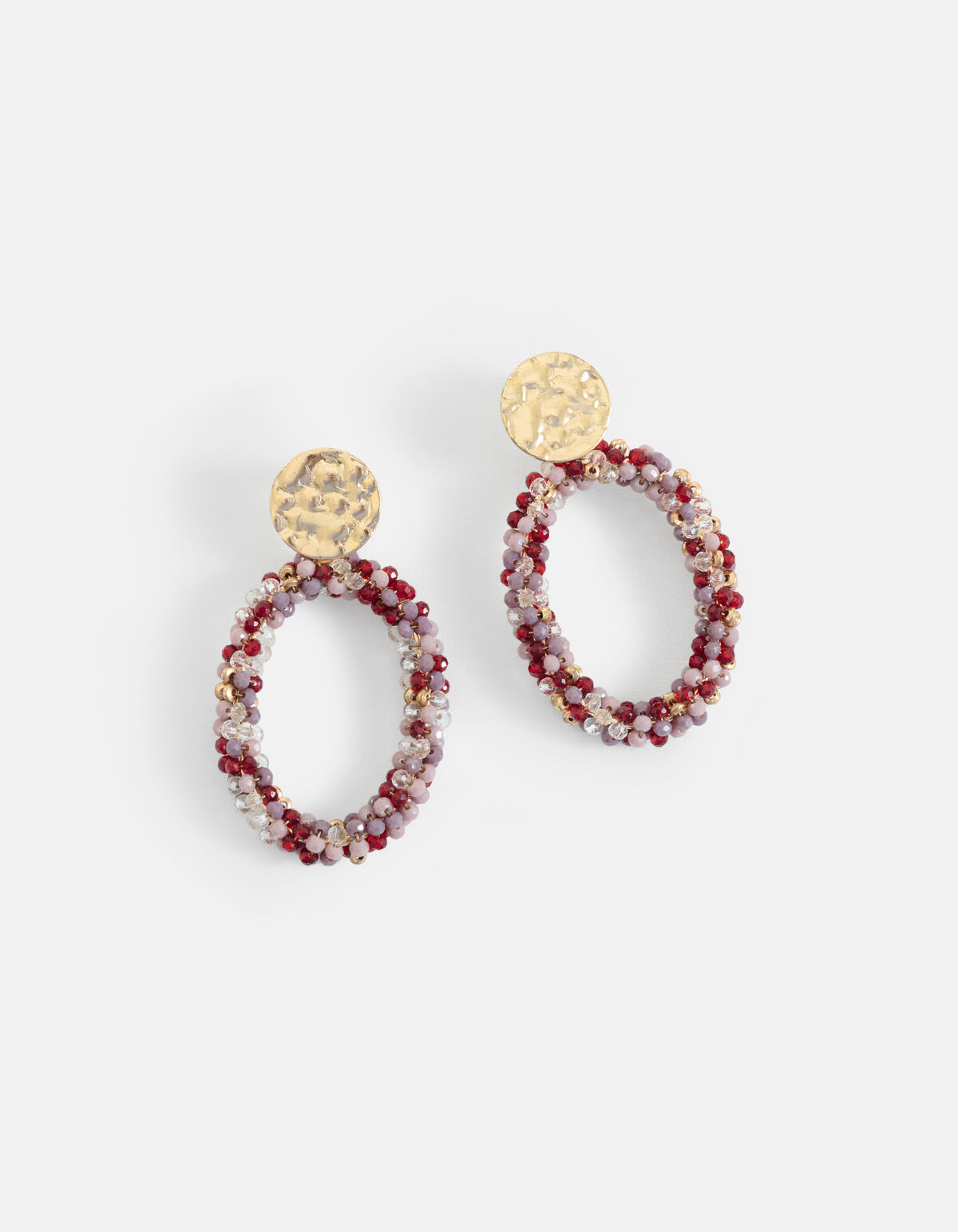 Beaded Oorbellen Paars SHOEBY ACCESSOIRES