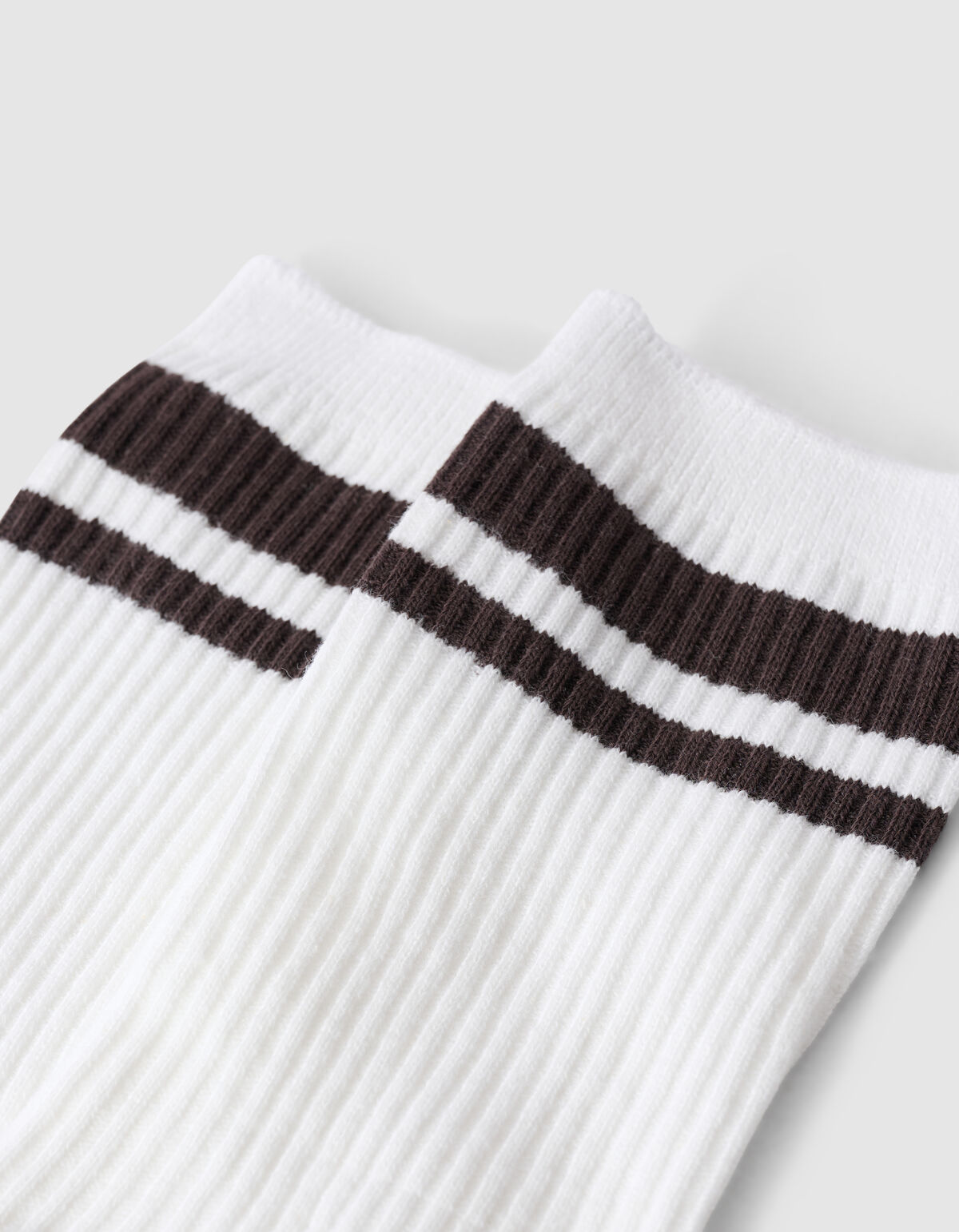 Sporty Streep Sokken Bruin SHOEBY ACCESSOIRES