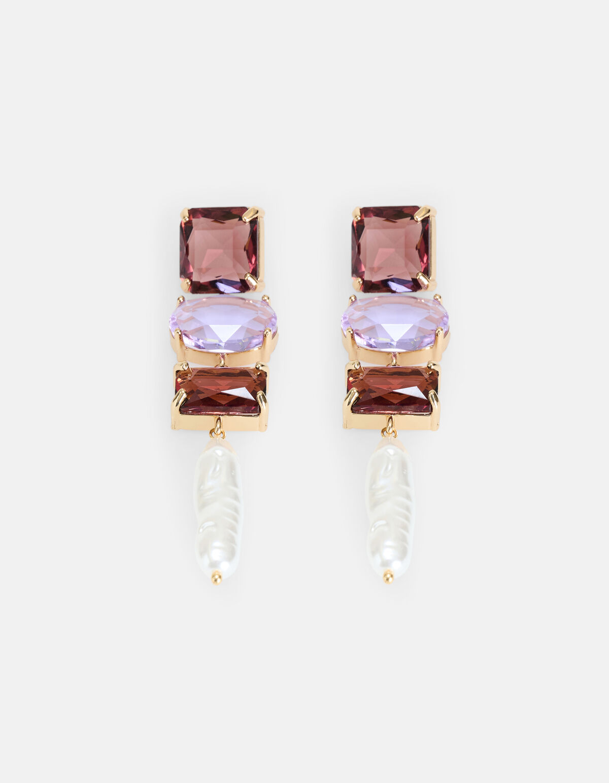 Stenen Parel Oorbellen SHOEBY ACCESSOIRES