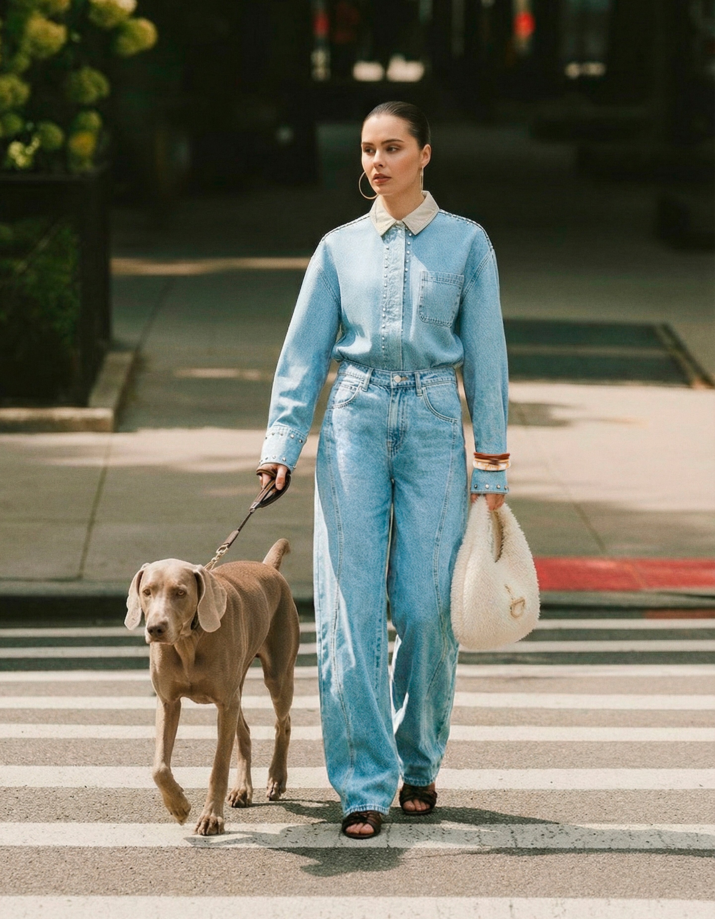 Swirl Barrel Fit Jeans Blauw SHOEBY WOMEN