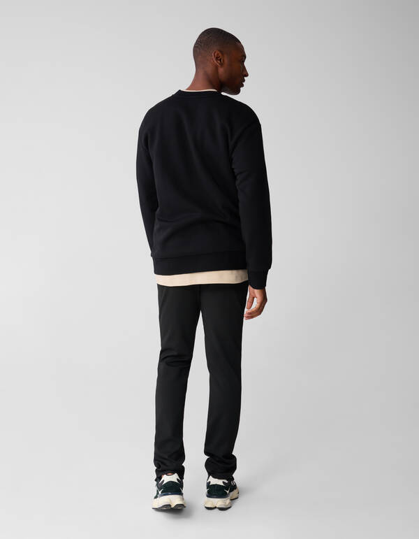 Cord Artwork Sweater Zwart SHOEBY MEN