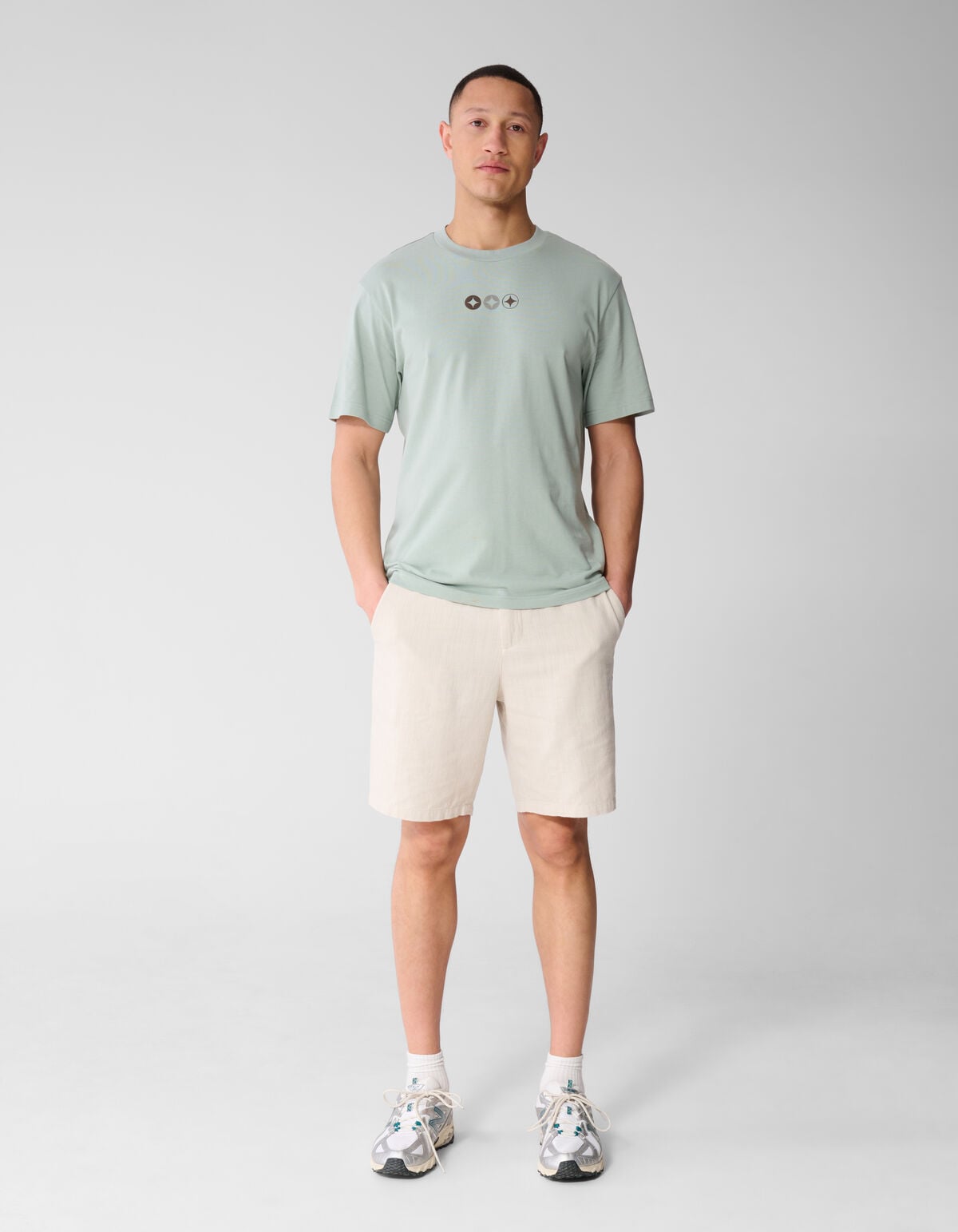 Spark Logo Artwork T-shirt Lichtgroen SHOEBY MEN