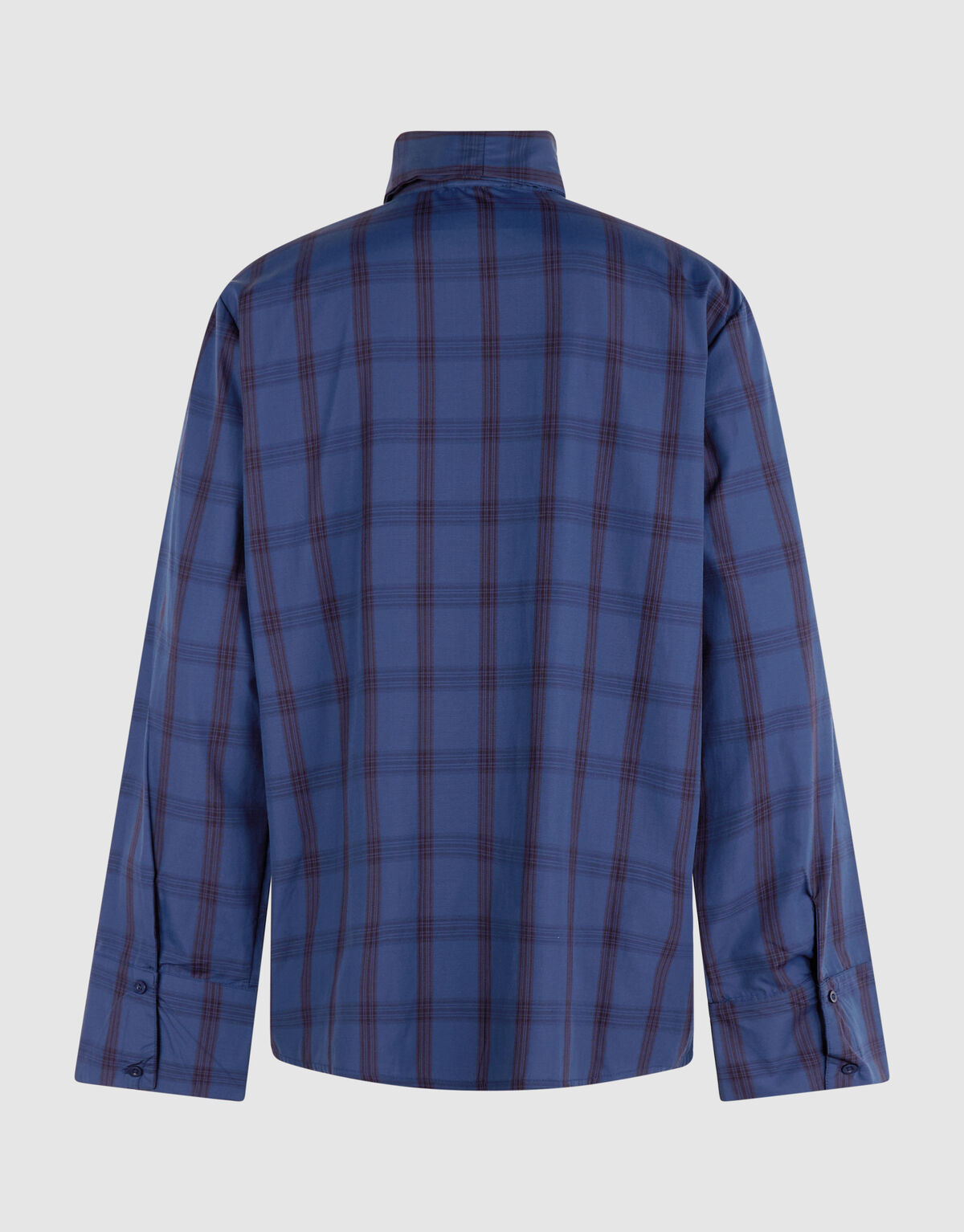 Oversized Fit Scarf Blouse Blauw SHOEBY WOMEN