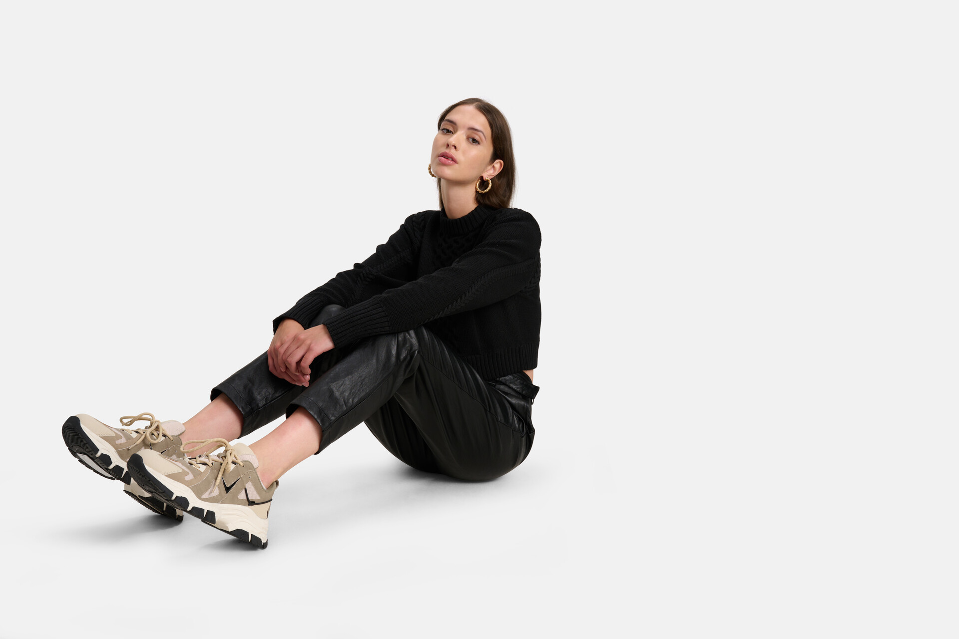 Vegan Leren Broek Zwart SHOEBY WOMEN