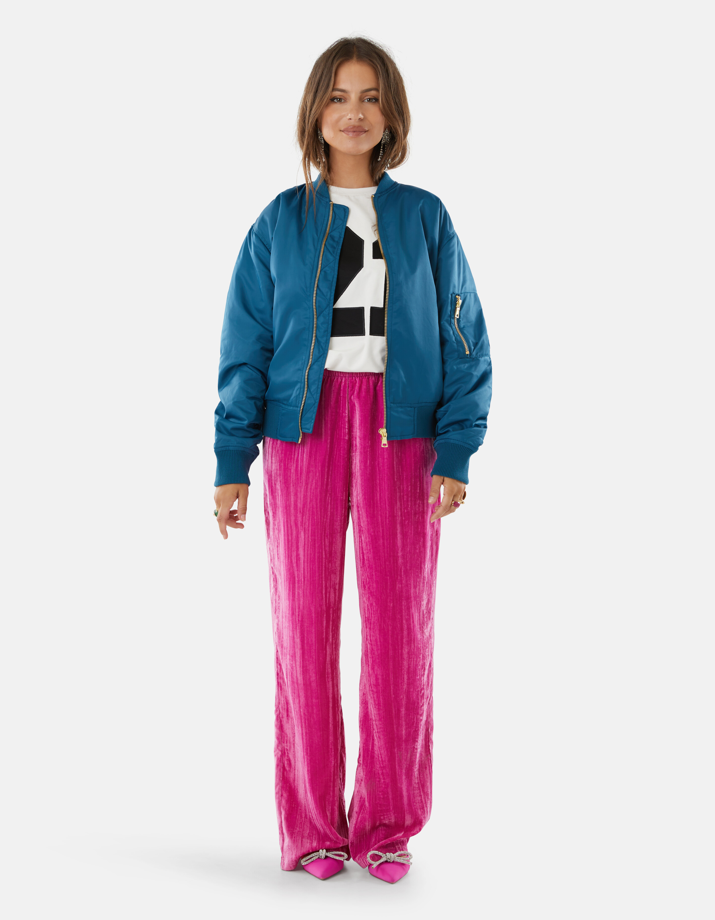 Artwork Bomber Blauw By Lizzy SHOEBY WOMEN