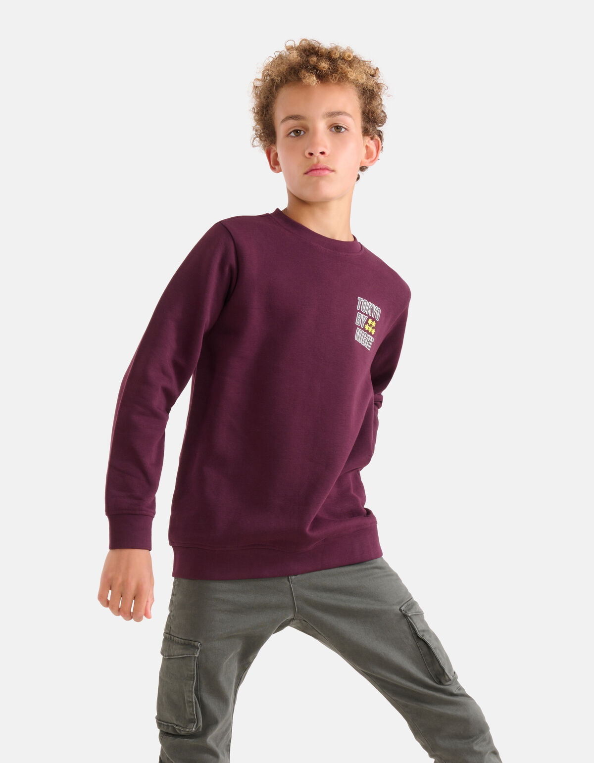 Artwork Sweater Bordeaux SHOEBY BOYS