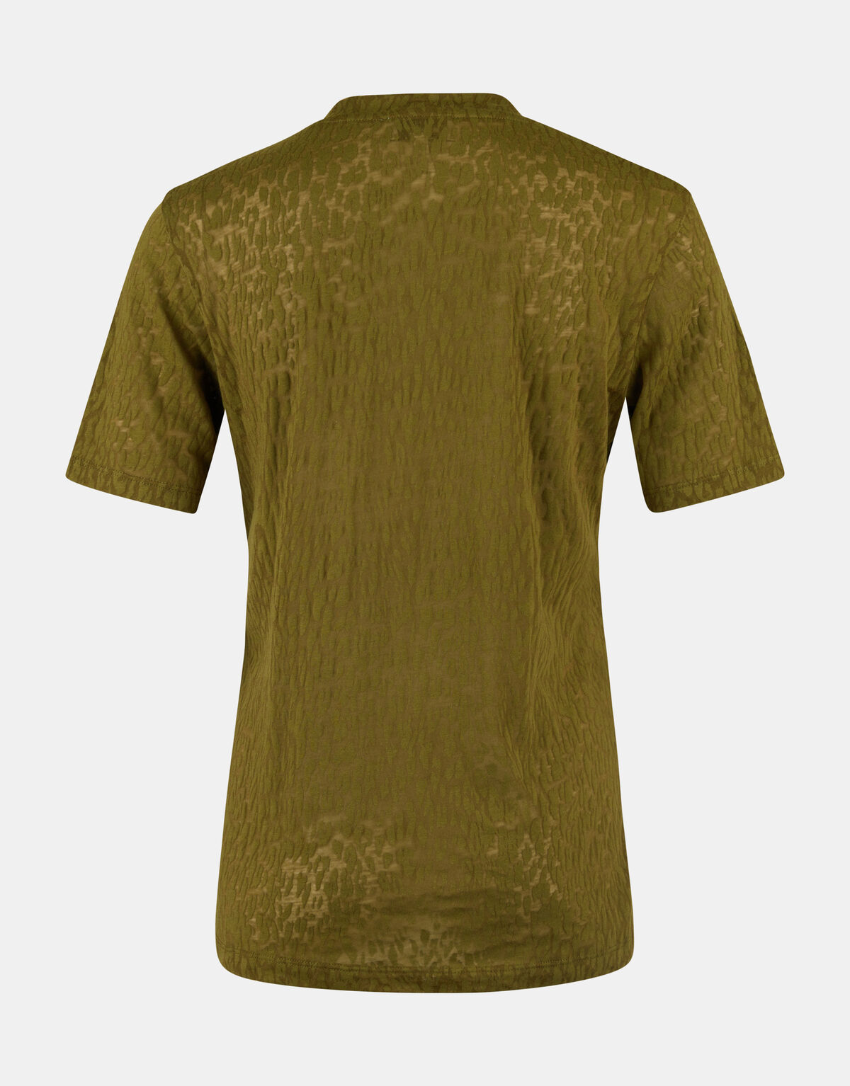 Burn Out T-shirt Donkergroen SHOEBY WOMEN