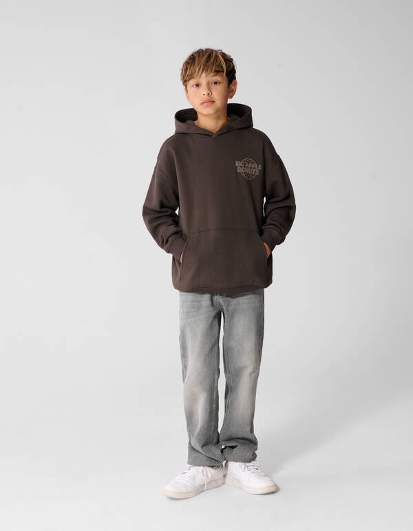 Donut Hoodie Donkerbruin SHOEBY BOYS