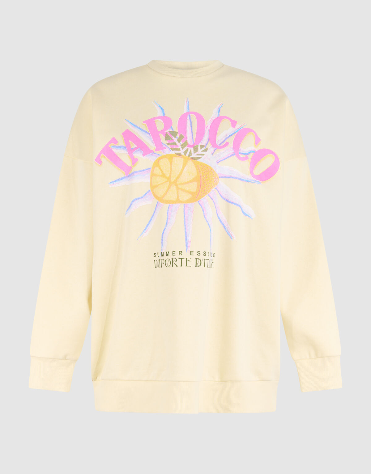 Tarocco Artwork Sweater Lichtgeel SHOEBY WOMEN