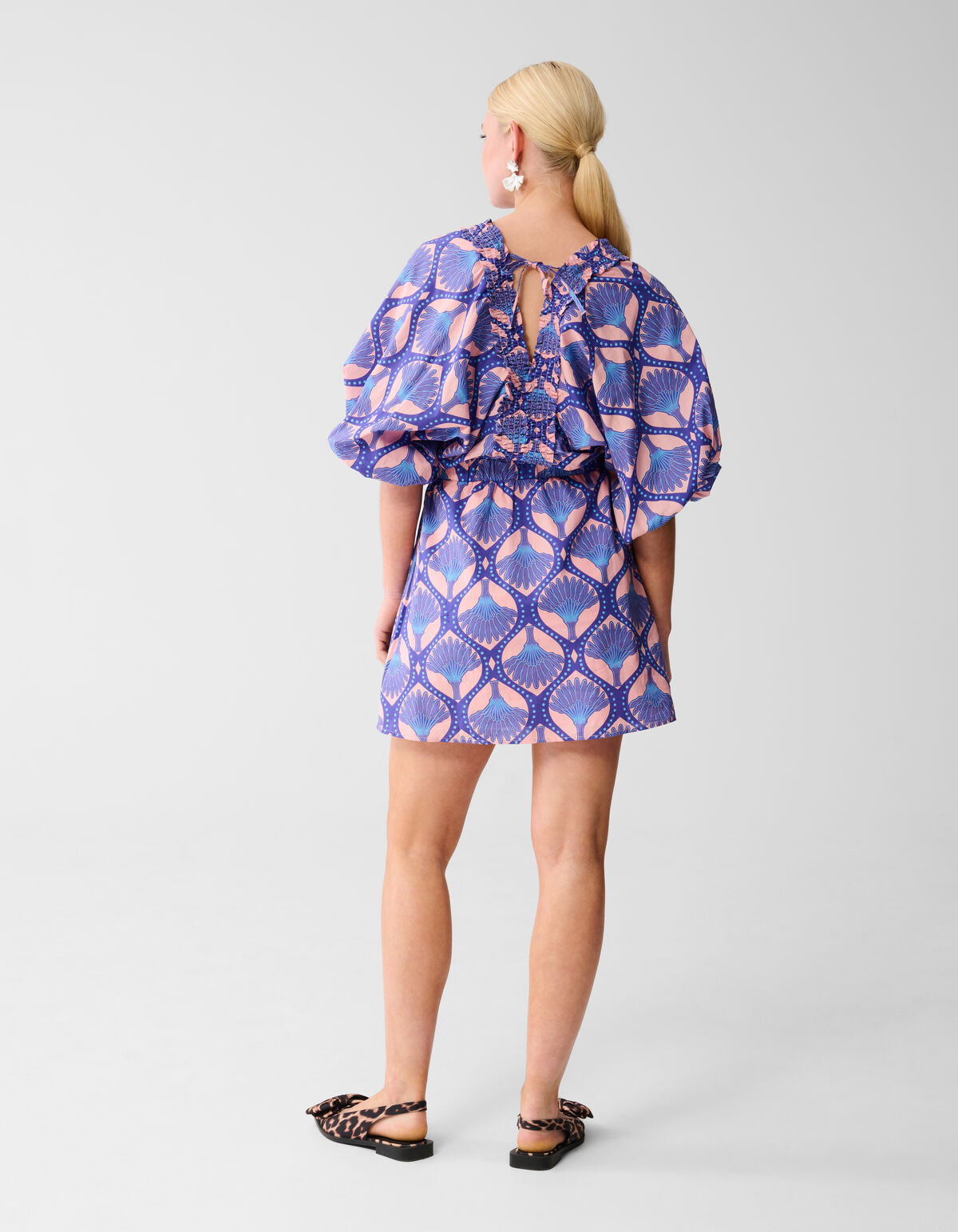 Printed Mini Jurk Paars SHOEBY WOMEN