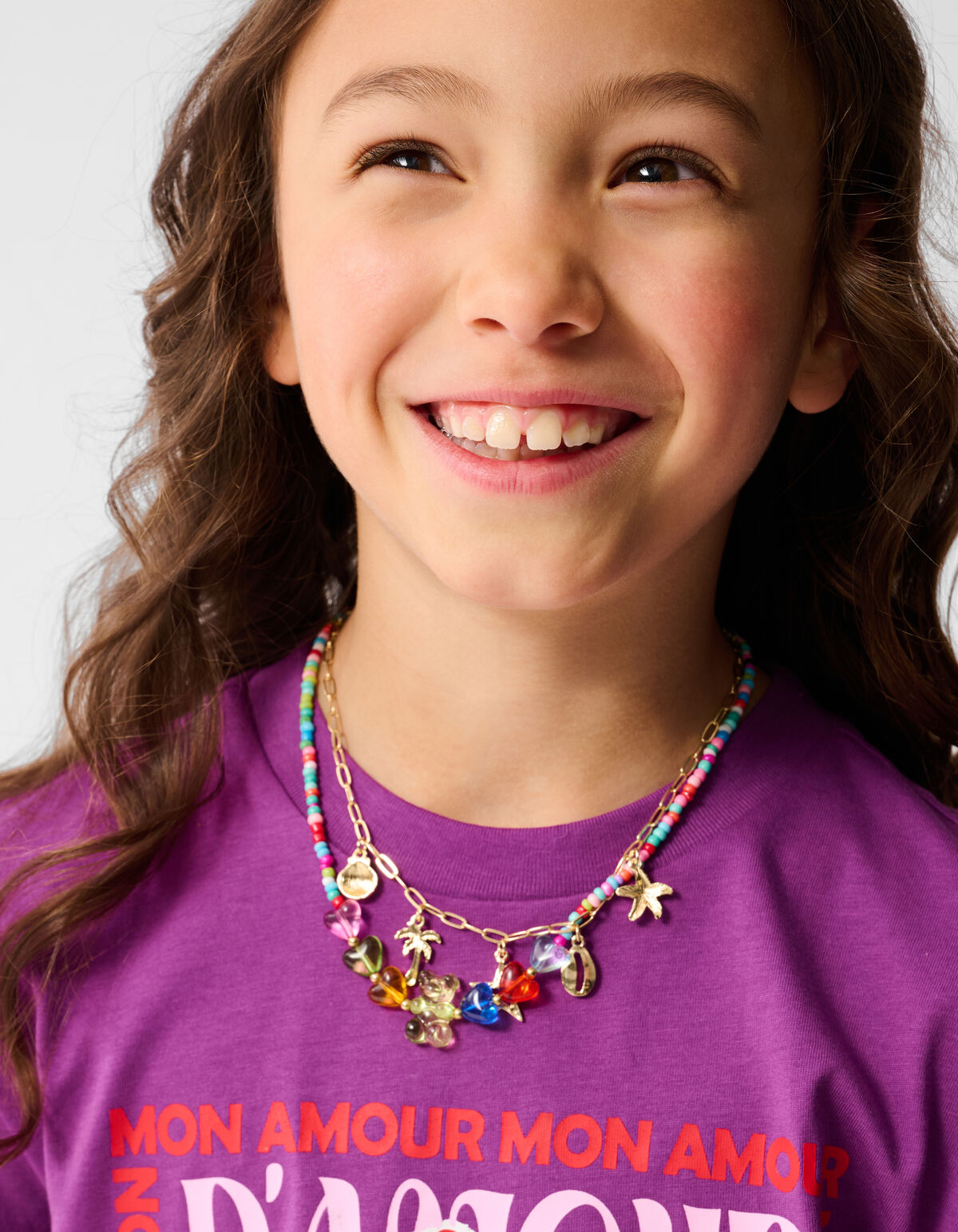 Amour Artwork T-shirt Paars SHOEBY GIRLS